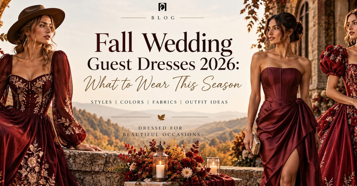 Fall Wedding Guest Dresses 2026: What to Wear This Season