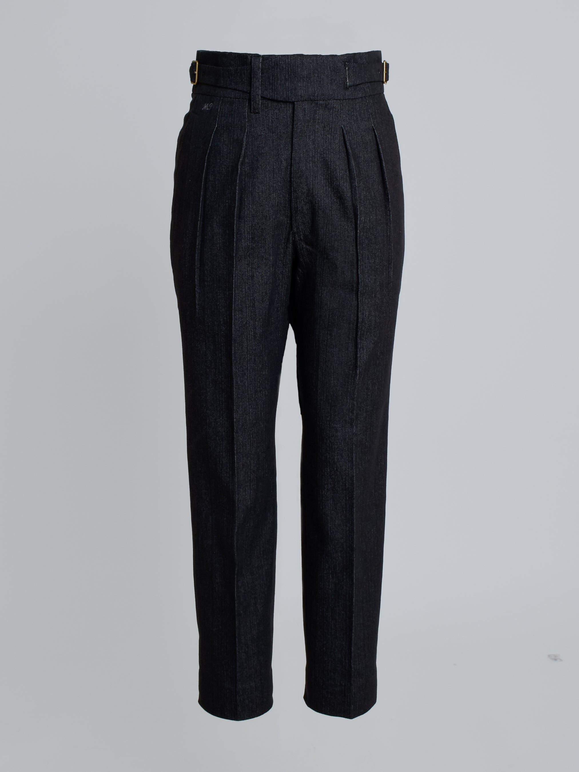 Indigo Denim Gurkha Pant - Suspender Buttons