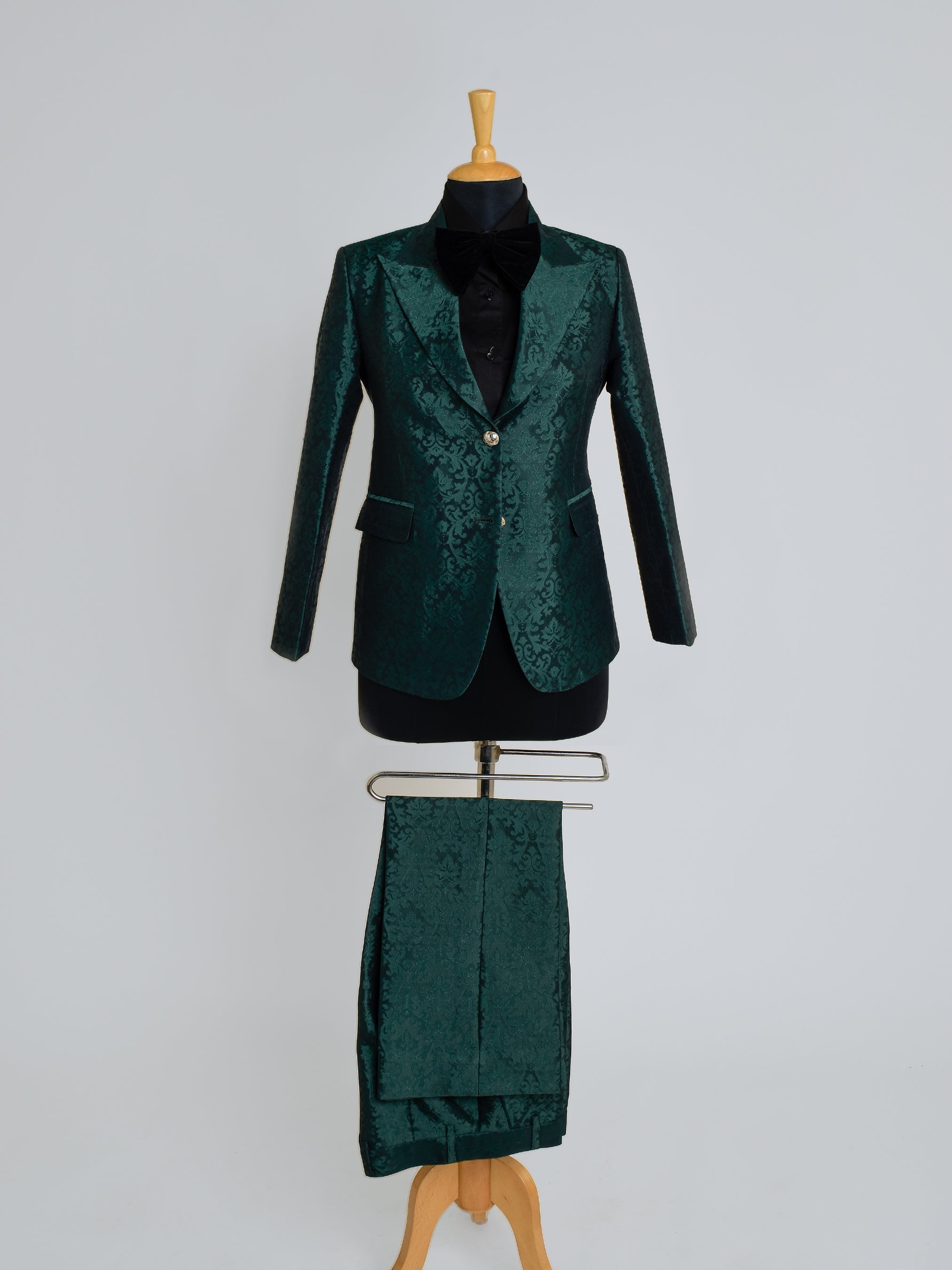Emerald Damask Wedding Suit Addicted Bespoken