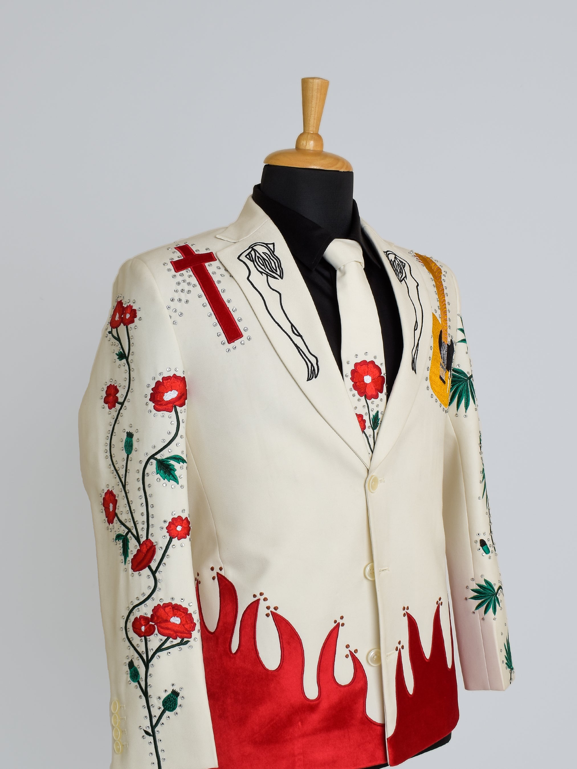 Custom Embroidered Western Suit