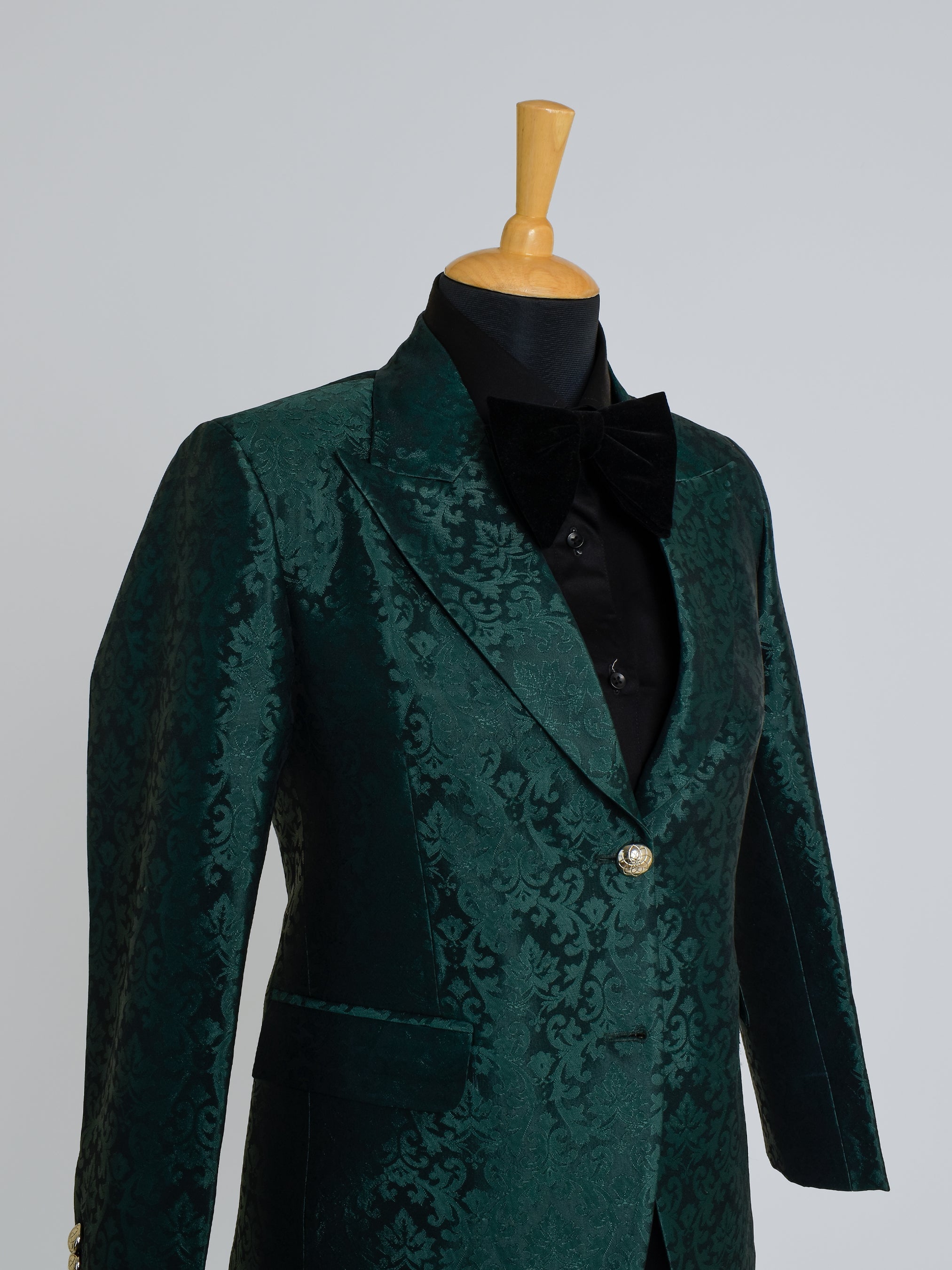Emerald Damask Wedding Suit Addicted Bespoken
