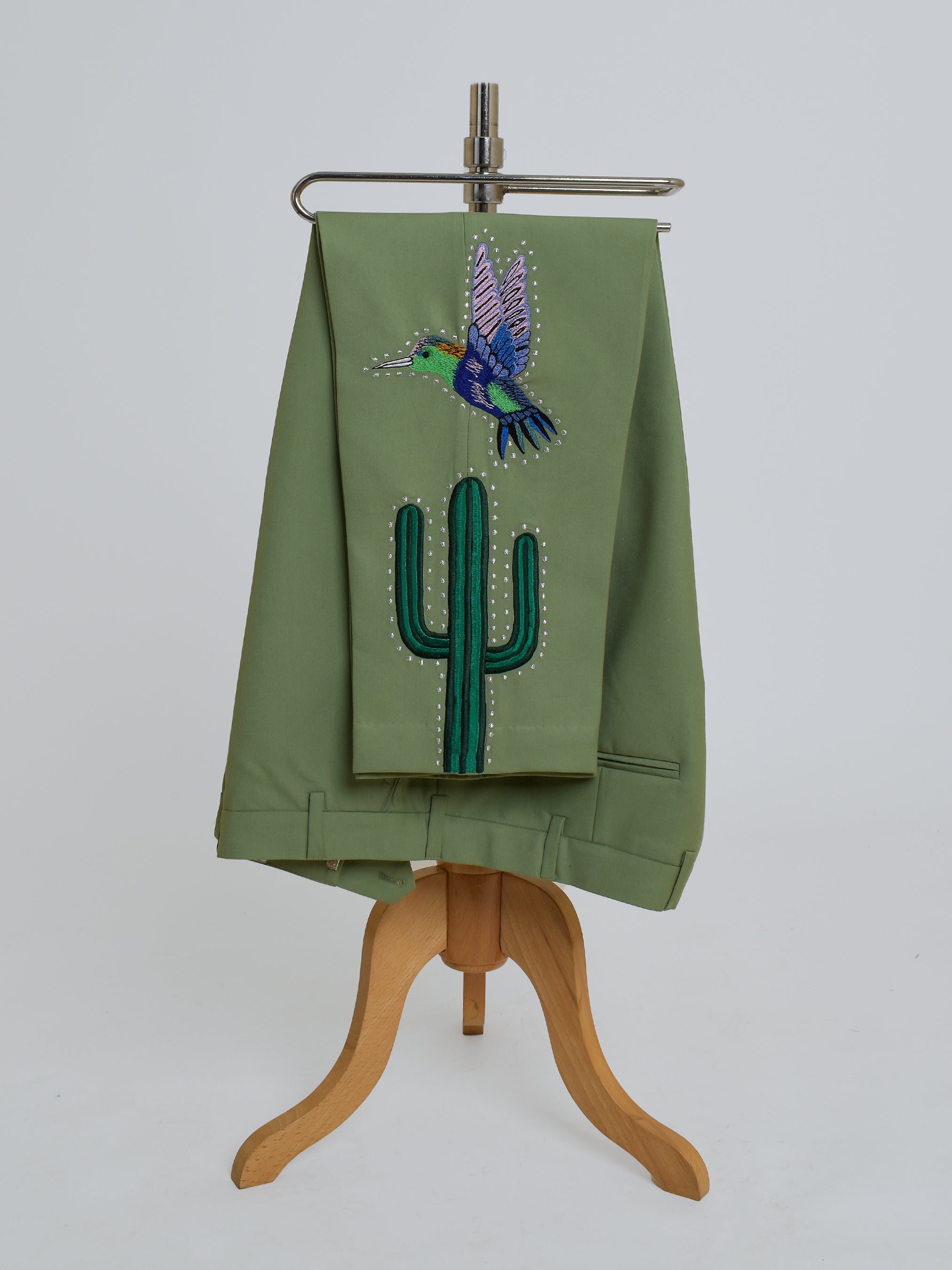 Verdant Avian Blossom Suit Addicted Bespoken