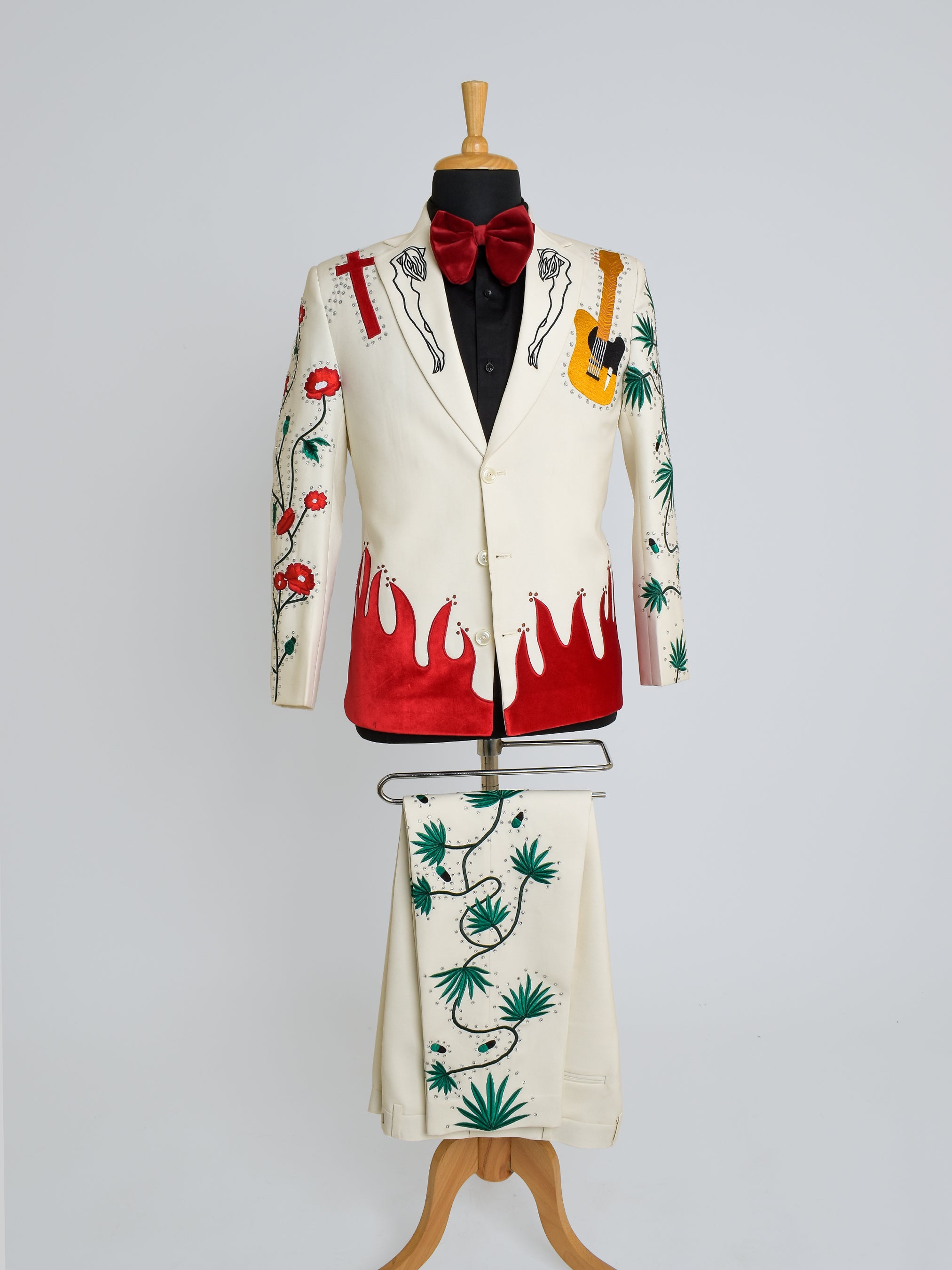 Custom Embroidered Western Suit