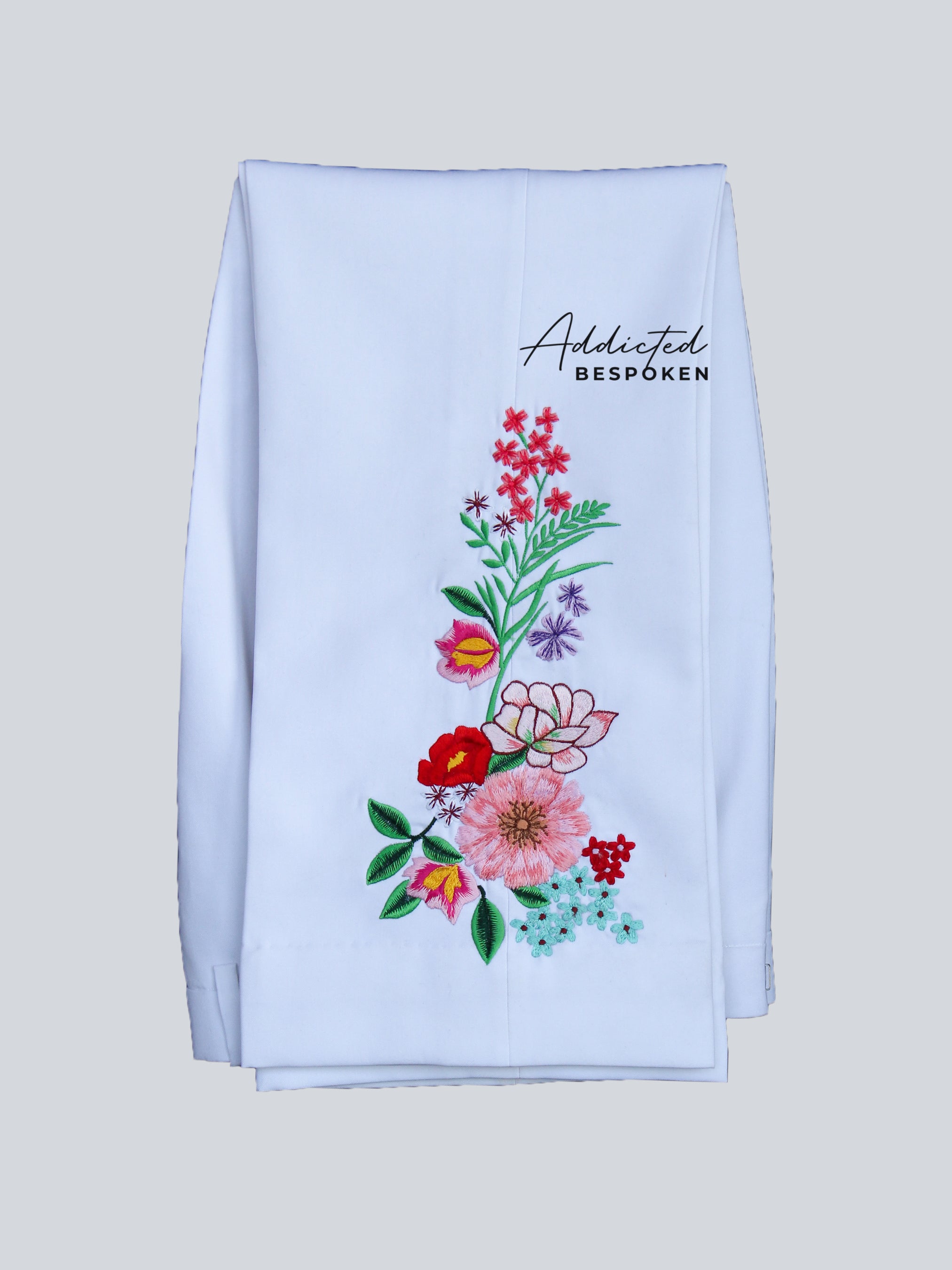 Floral Fantasy Embroidered Suit