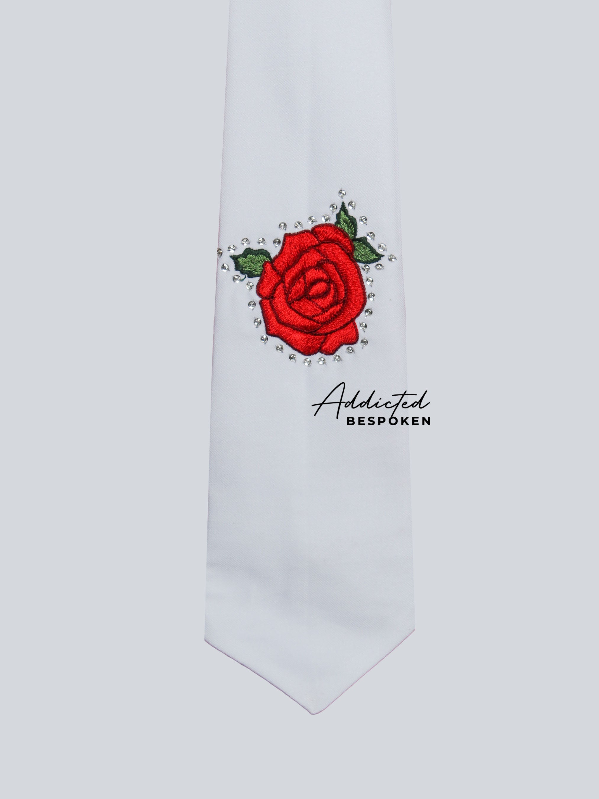 Flame Rose Embroidered Suit Addicted Bespoken