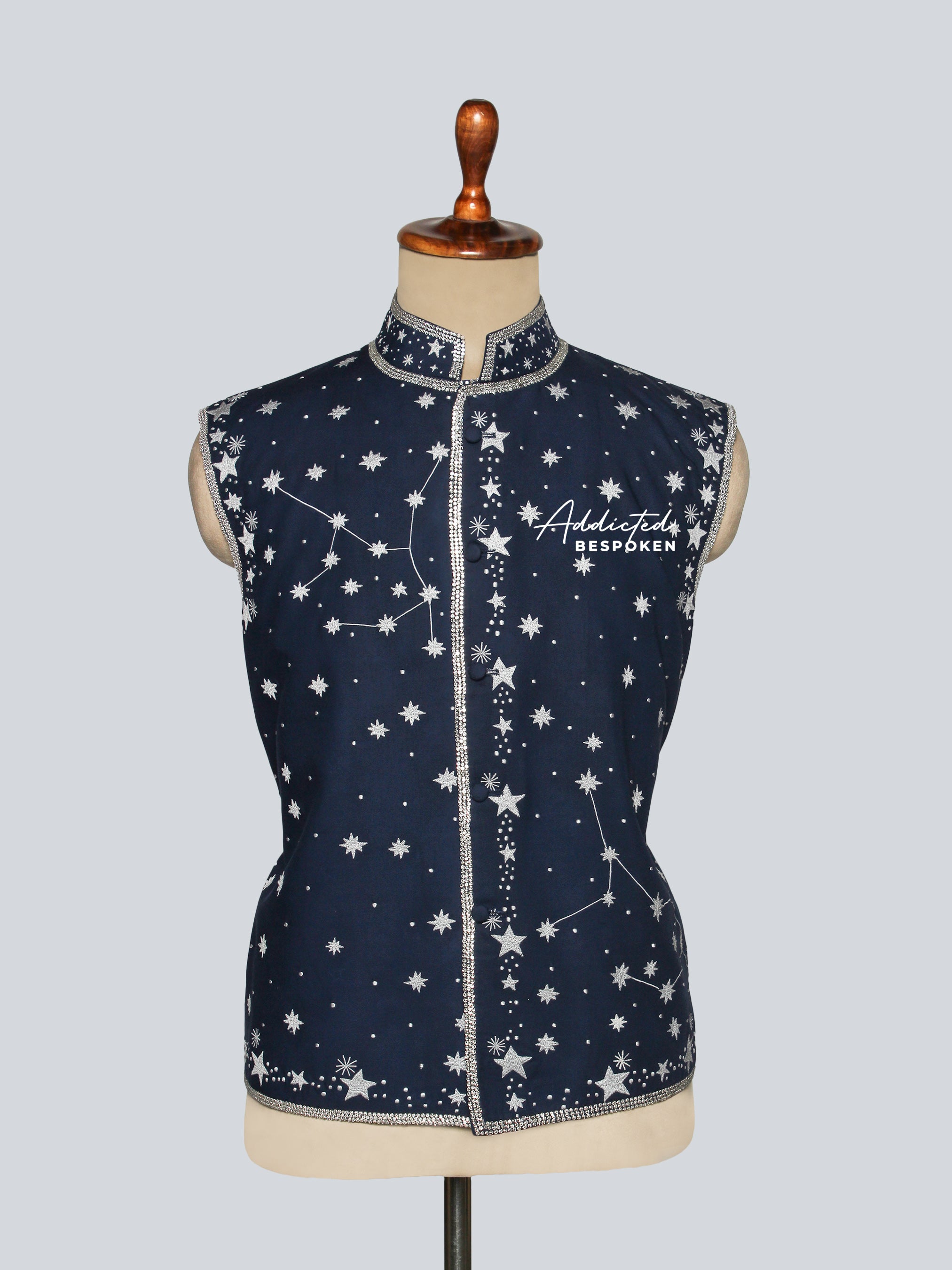 Celestial Embroidered Black Outfit Addicted Bespoken