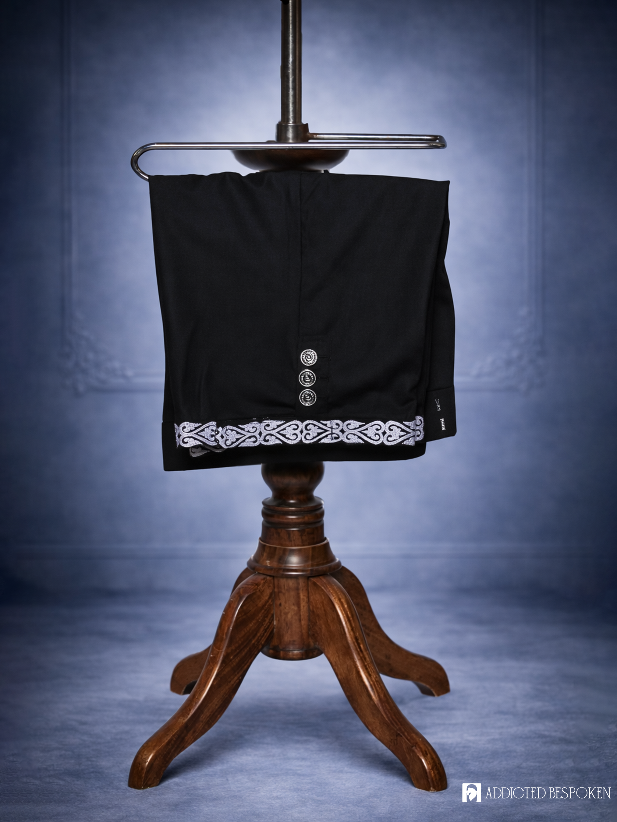 Midnight Rococo Embroidered Suit Addicted Bespoken