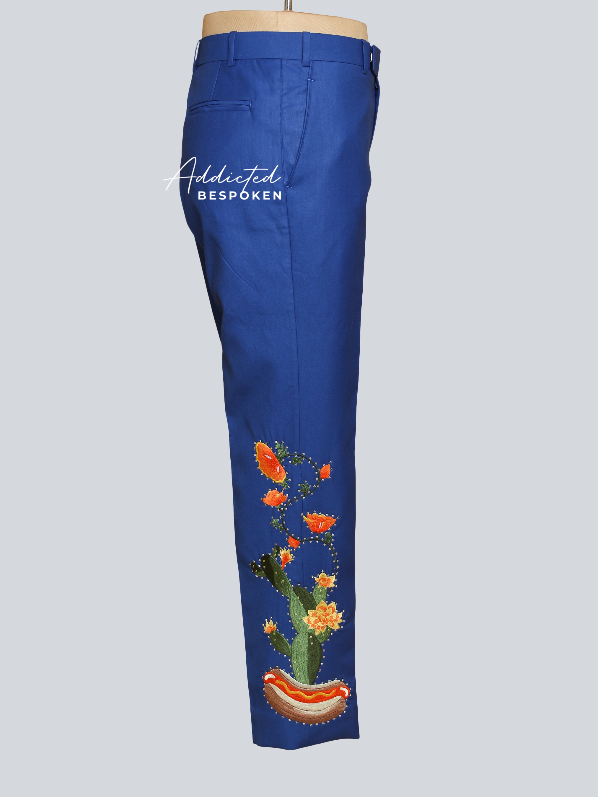 Cactus Bloom Embroidered Suit