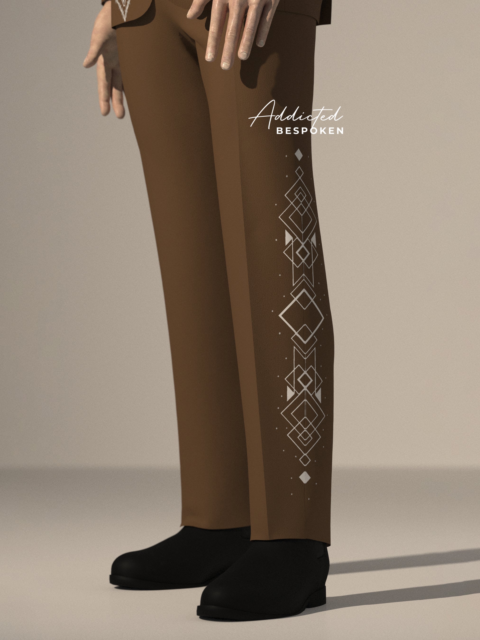 Rustic Cactus Embroidered Ensemble