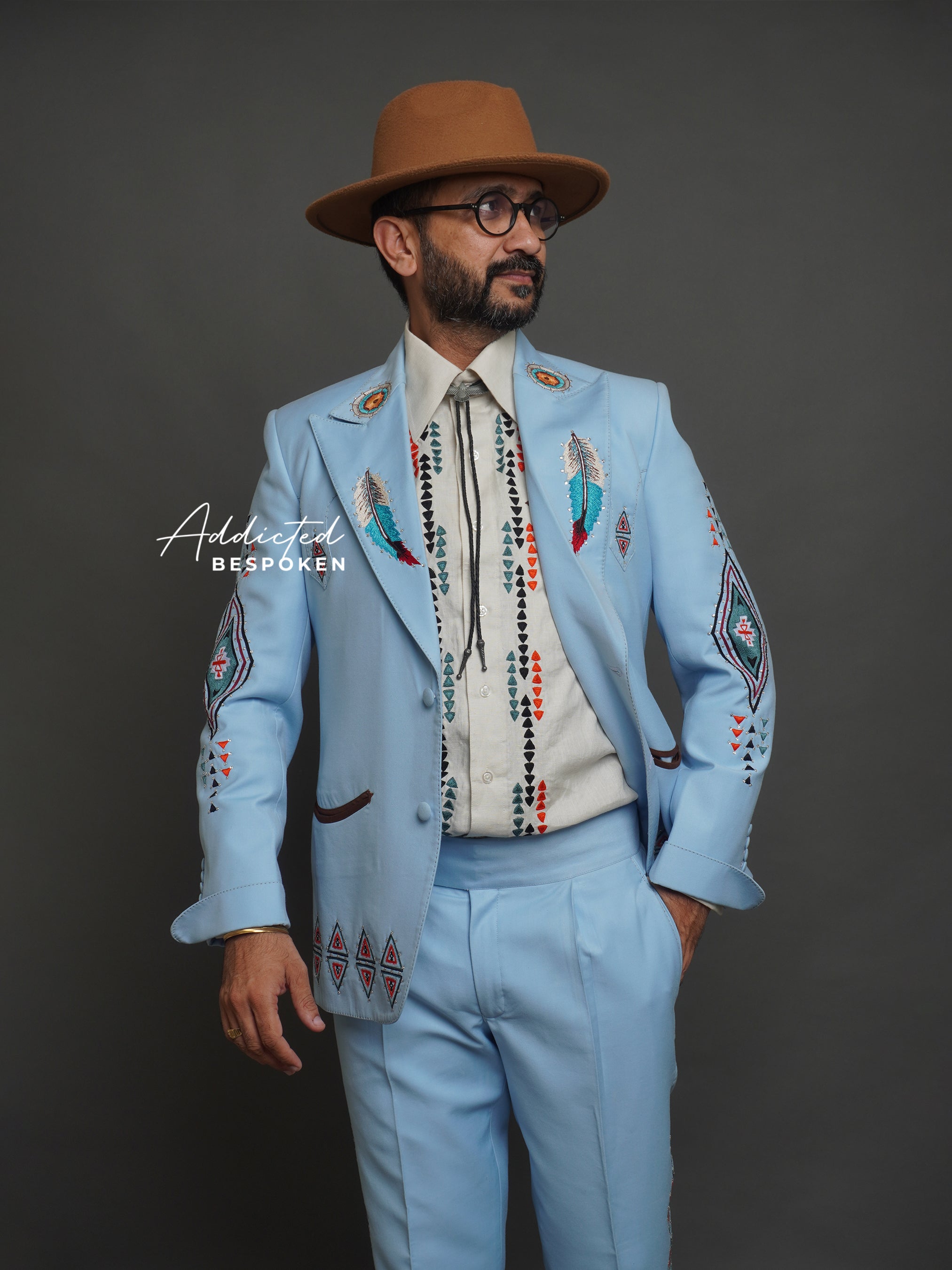 Western-Embroidered Sophistication Suit