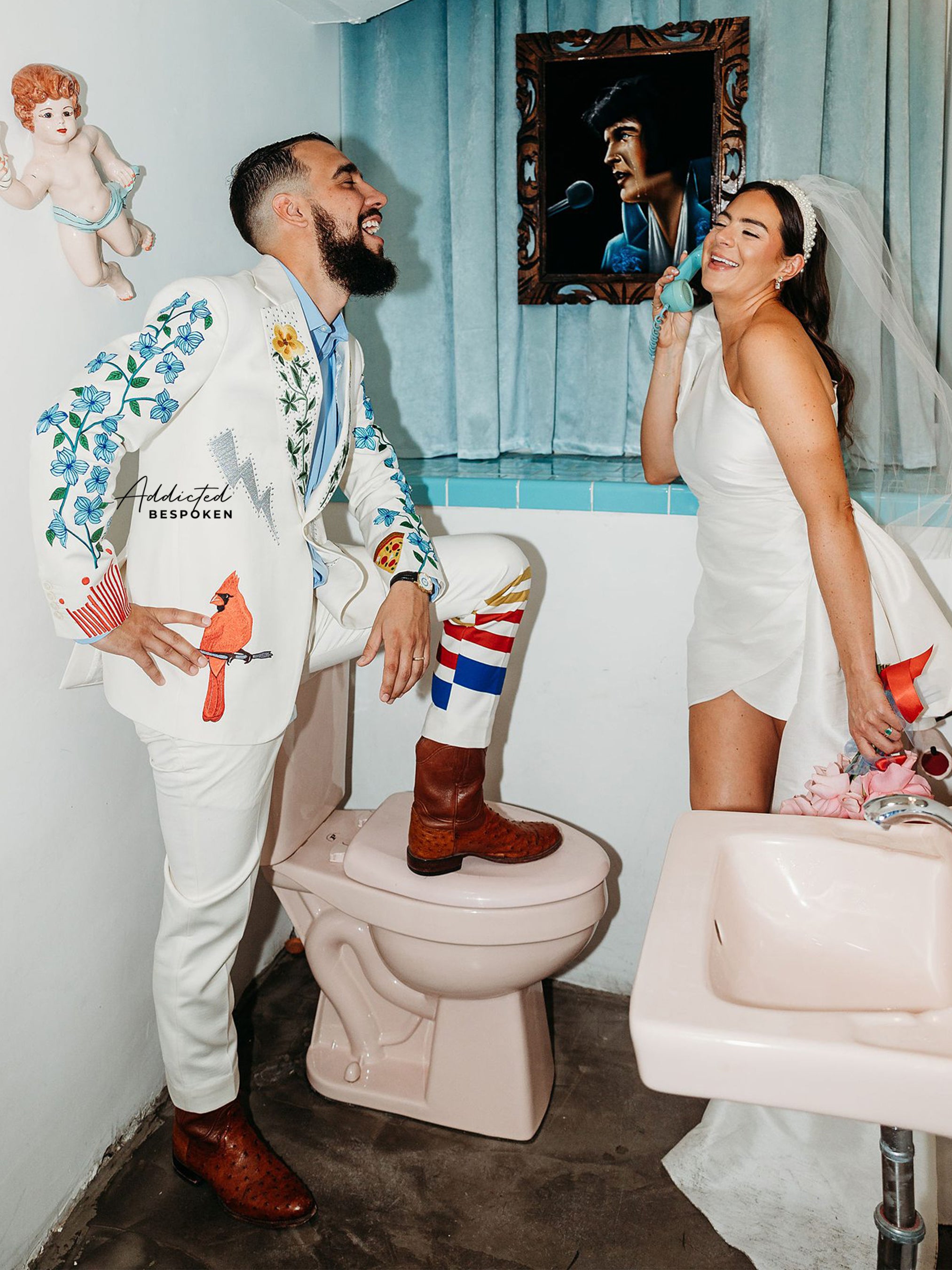 Exclusive Ecofloral Detailed Embroidered Suit