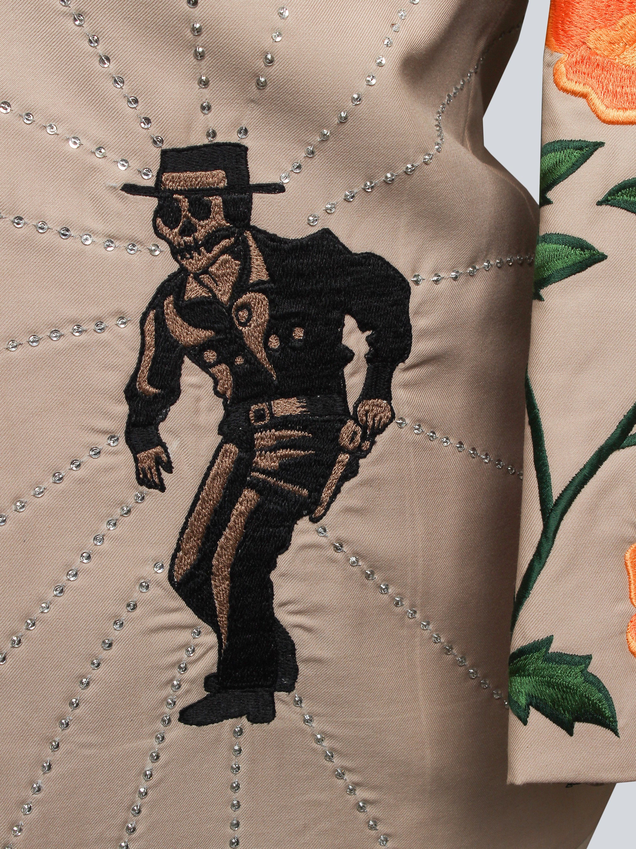 Floral Edge Skull Suit Addicted Bespoken