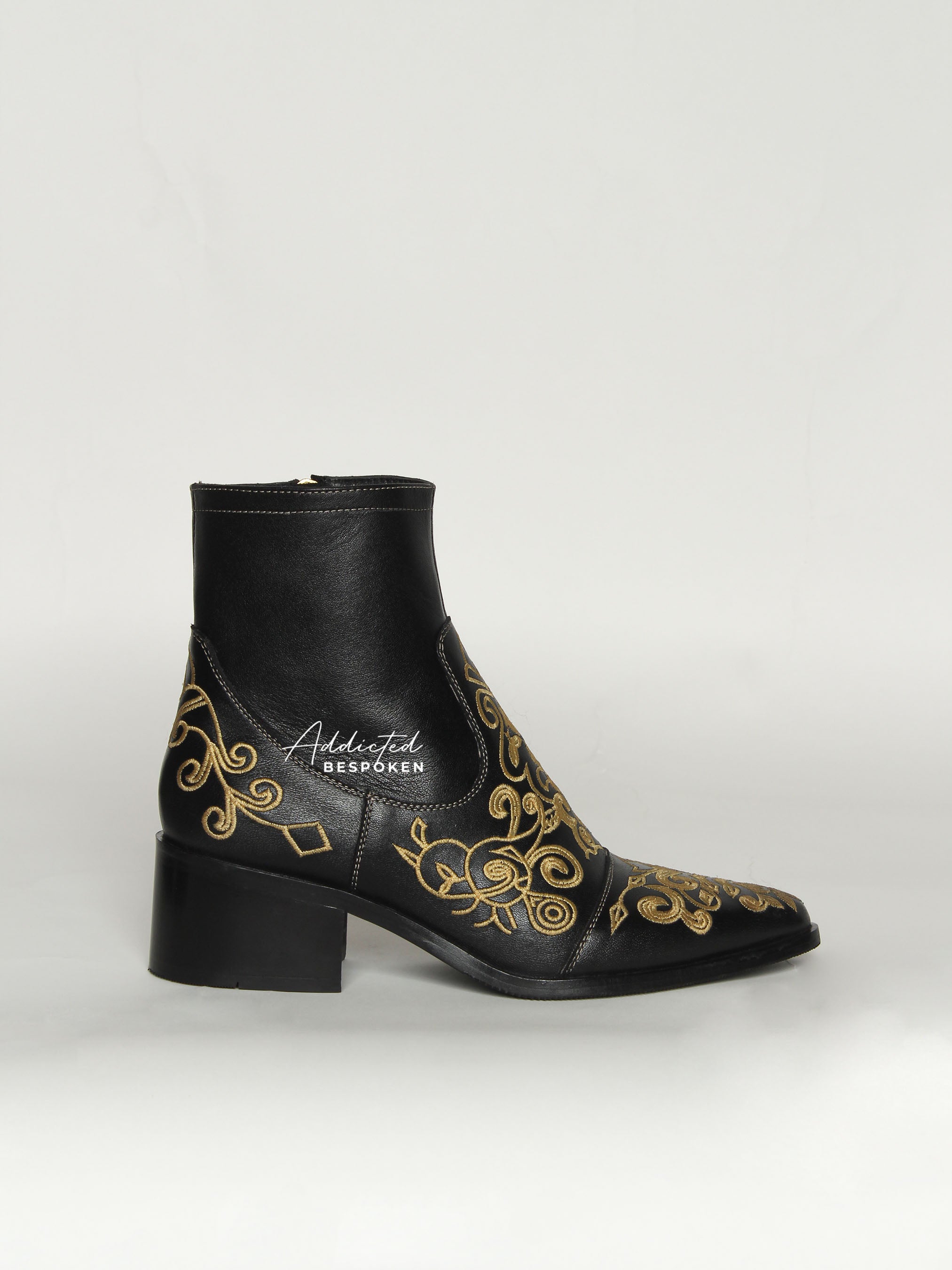 Regal Embroidered Boots Addicted Bespoken