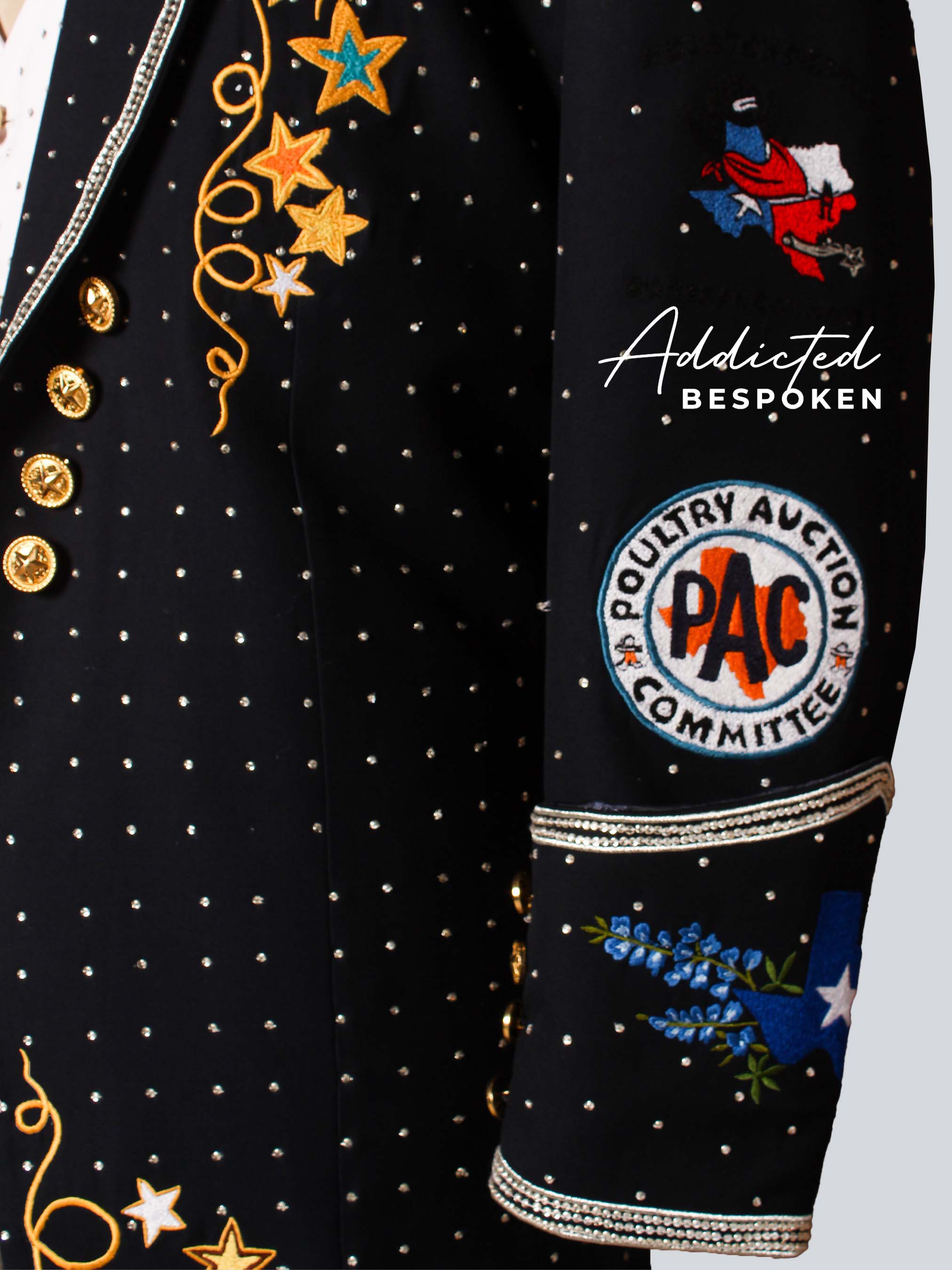 Rodeo Heritage Embroidered Western Blazer Addicted Bespoken