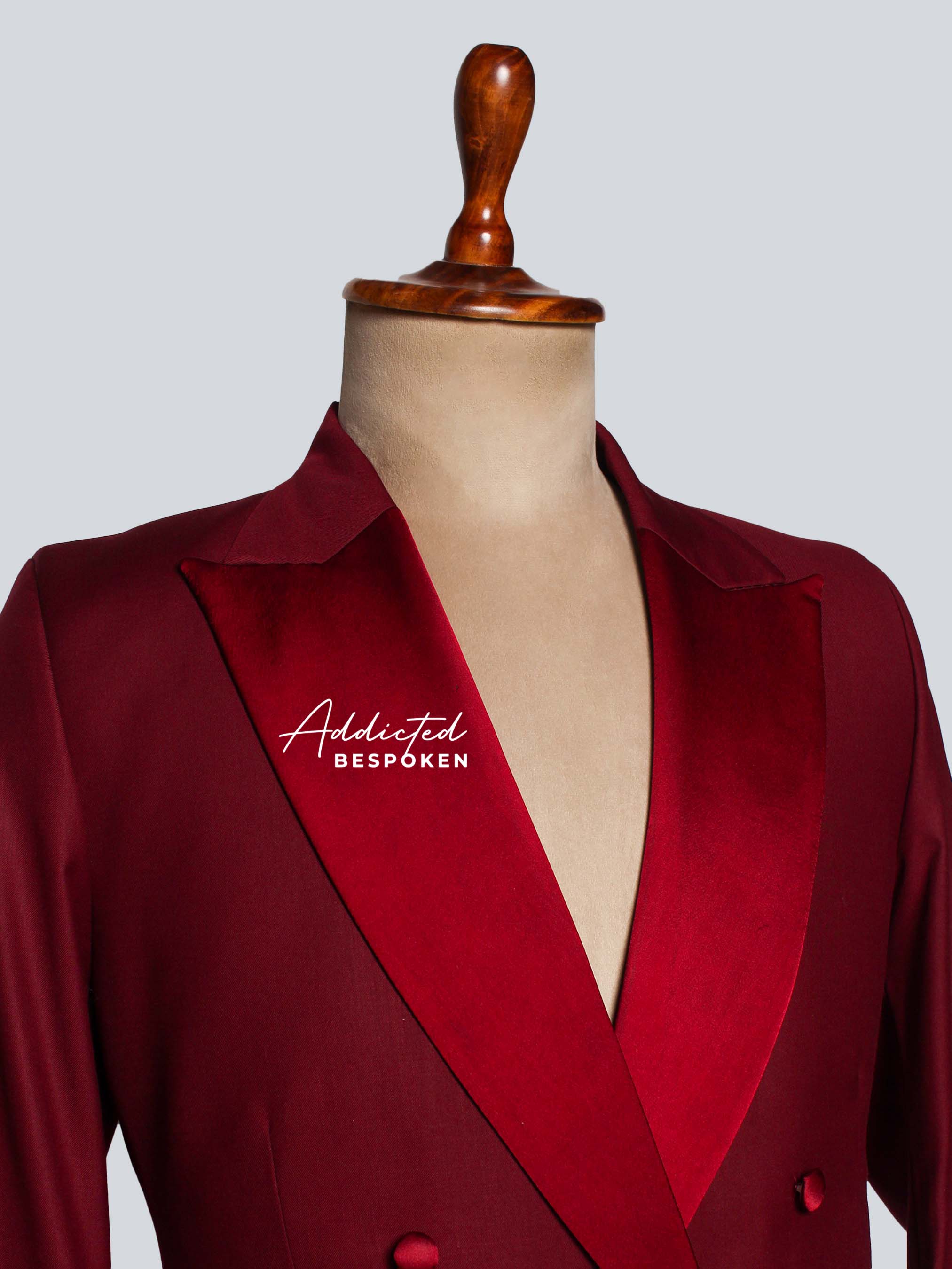 Burgundy Long Coat Women Addicted Bespoken