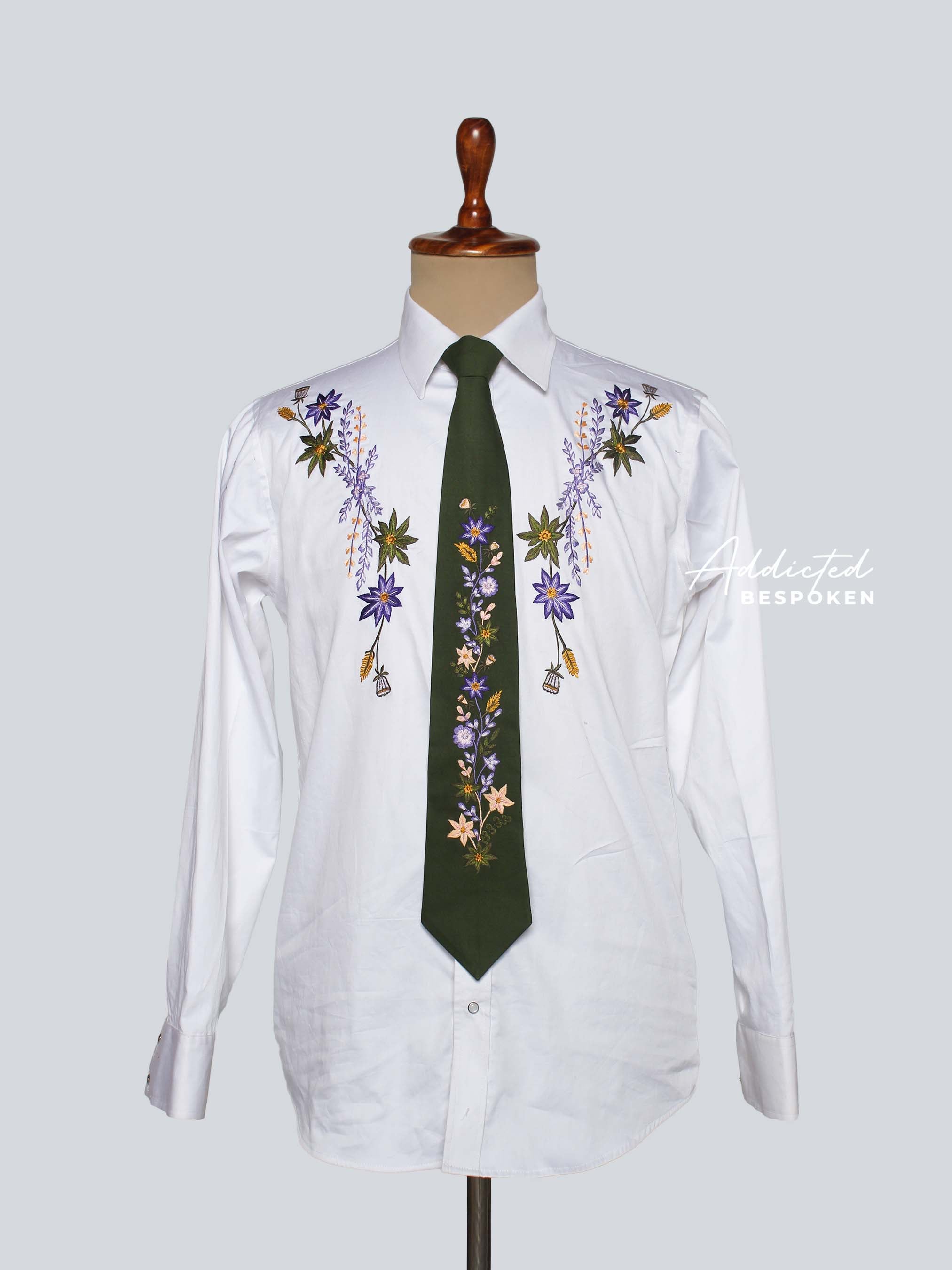 Botanical Floral Wedding Suit Addicted Bespoken