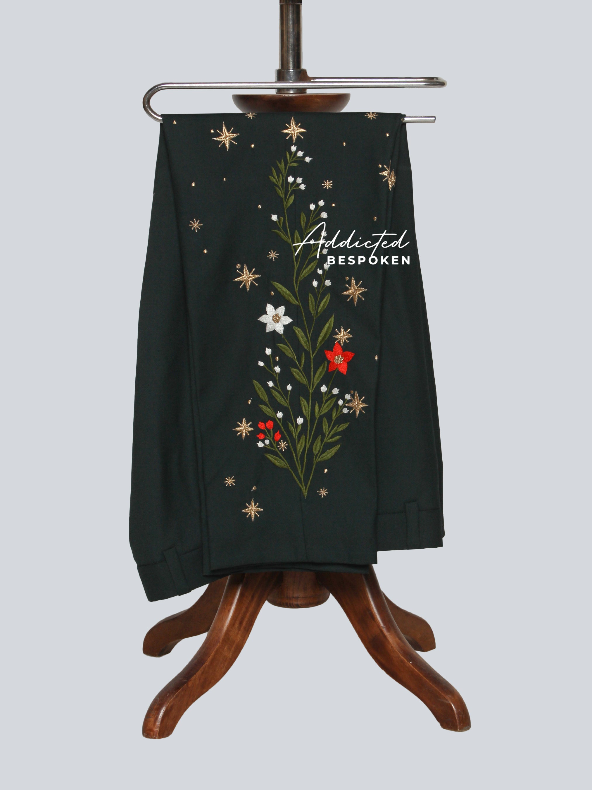 Luxury Embroidered Vest Suit Addicted Bespoken