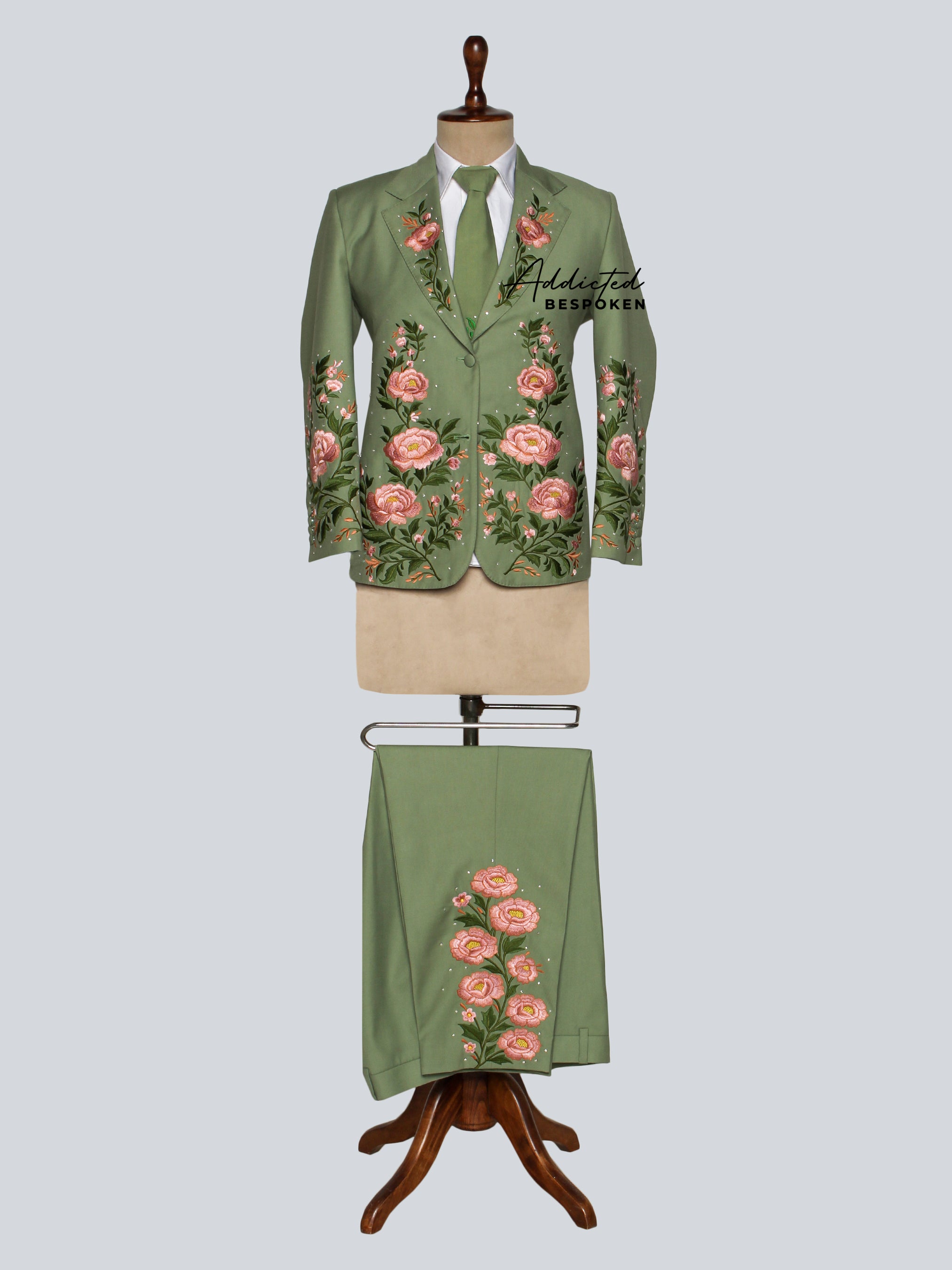 Handcrafted Floral Wedding Suit Addicted Bespoken