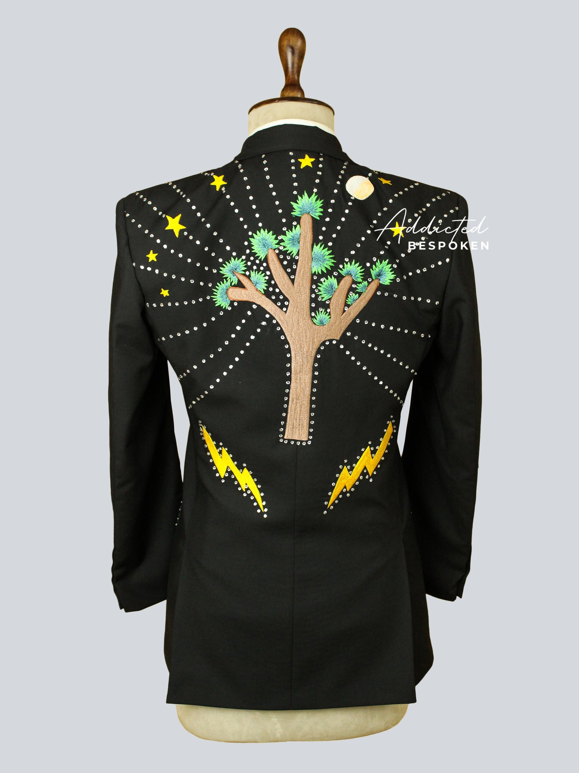 Oak Tree Embroidered Pantsuit Addicted Bespoken