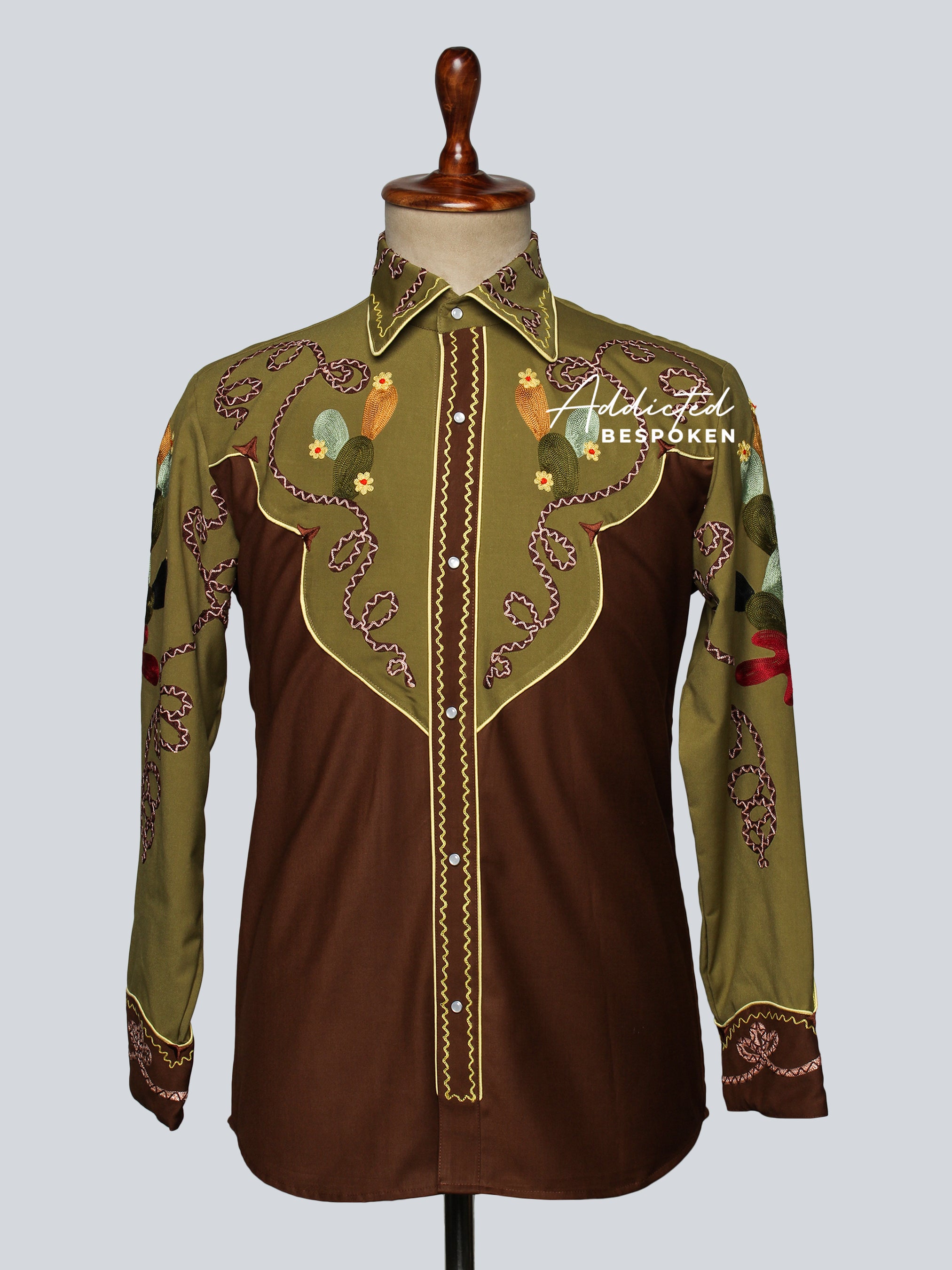 Premium Cactus Embroidered Shirt