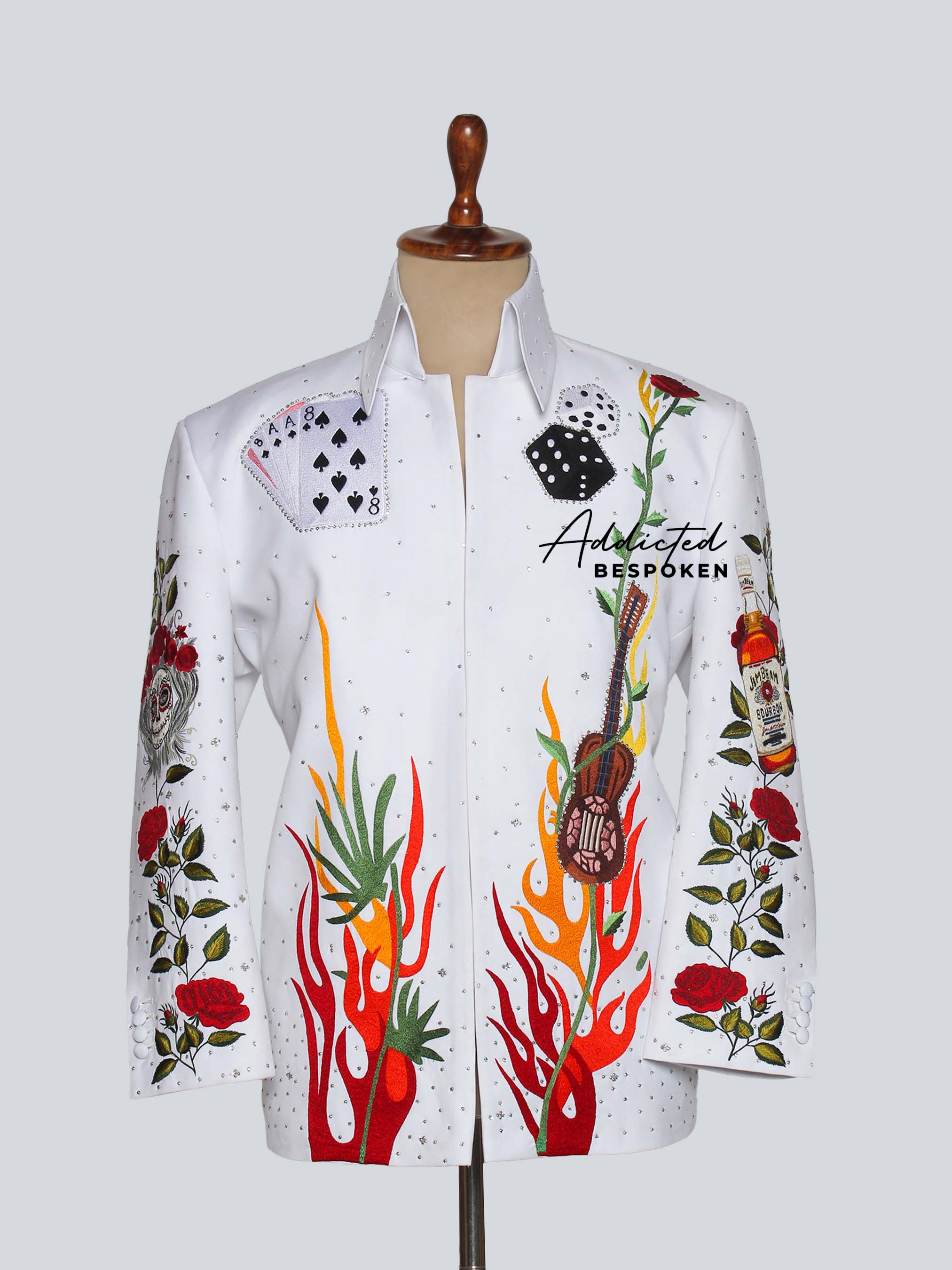 Western Style Embroidered Blazer Addicted Bespoken