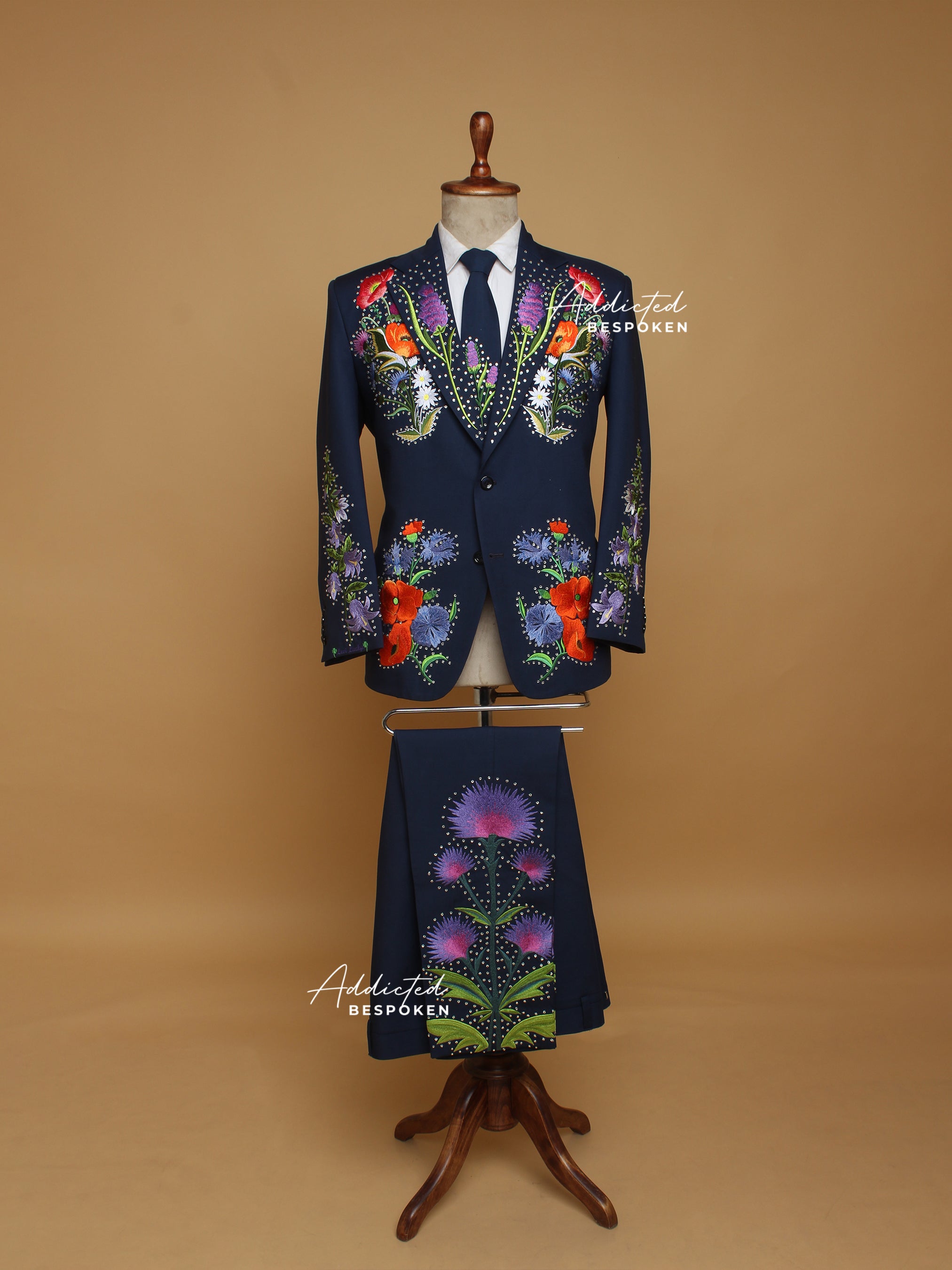 embroidered blazer