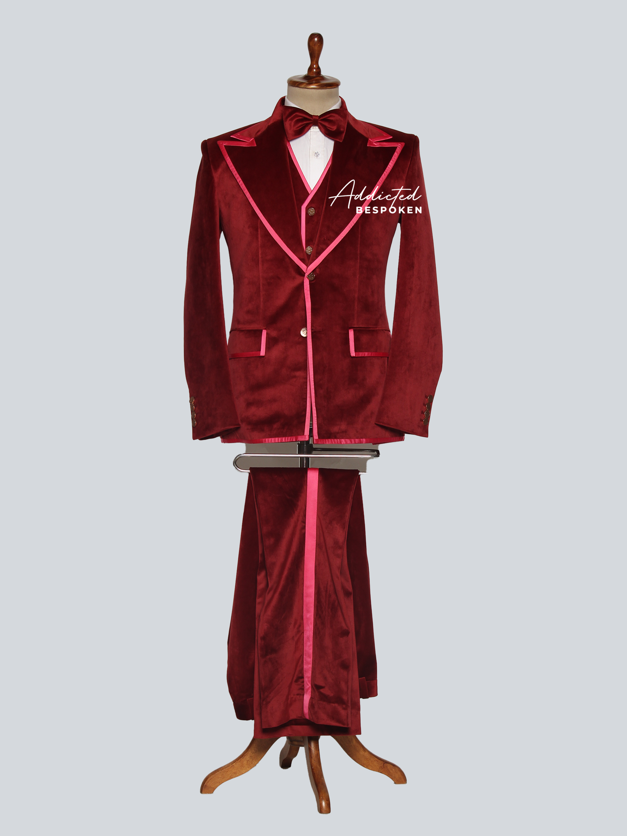 Velvet Three Piece Suit Addicted Bespoken