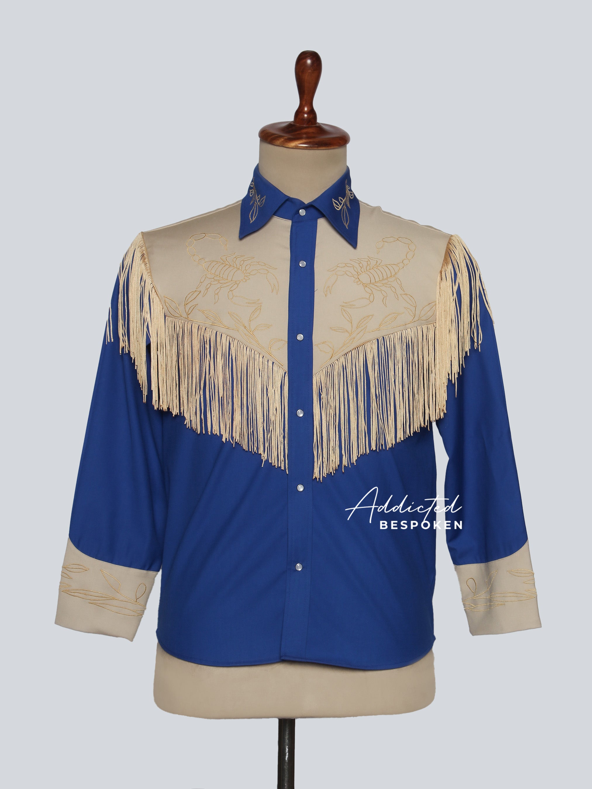 Embroidered Fringes Western Shirt Addicted Bespoken