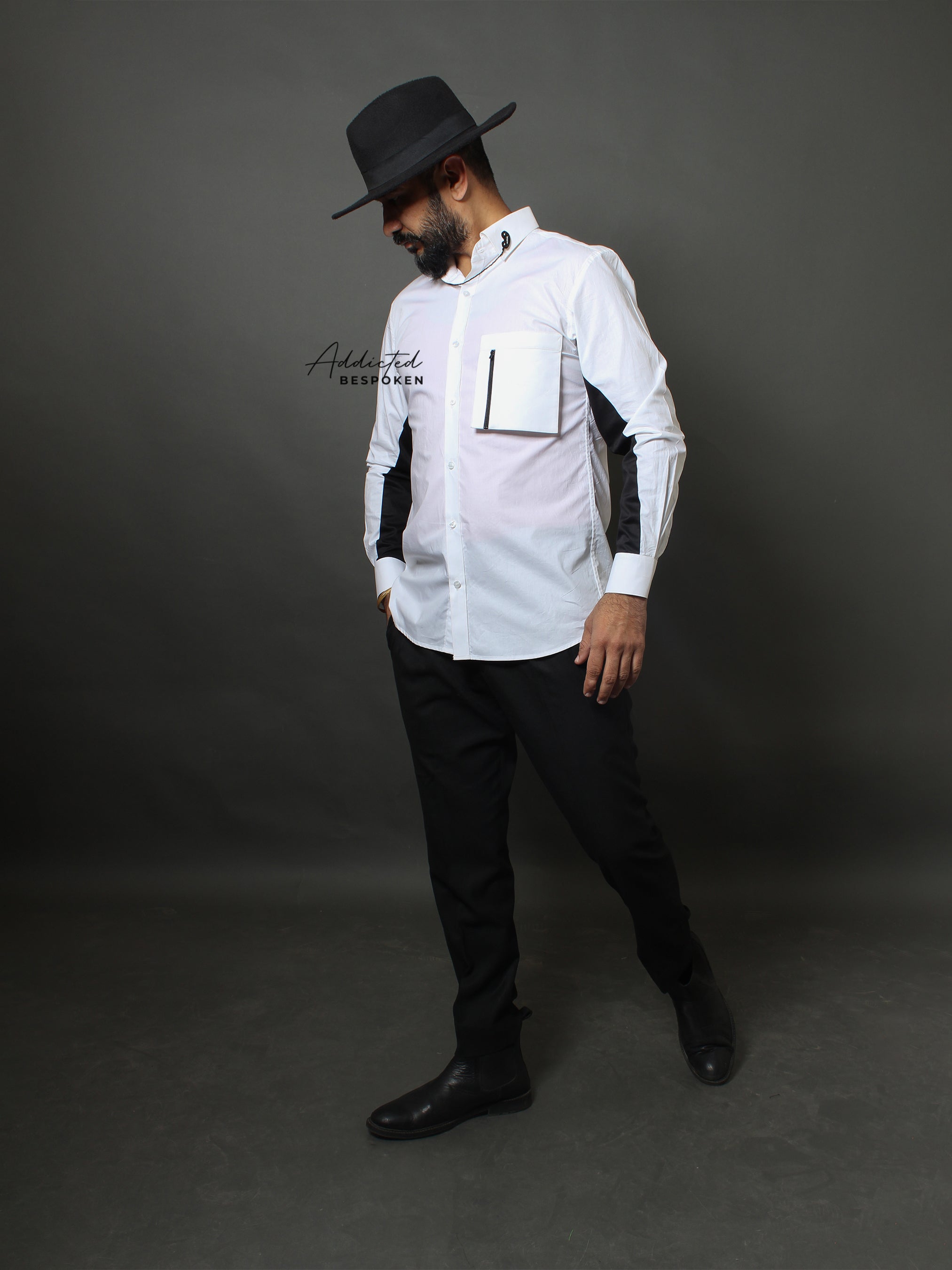 Bicolor Cotton Shirt Addicted Bespoken