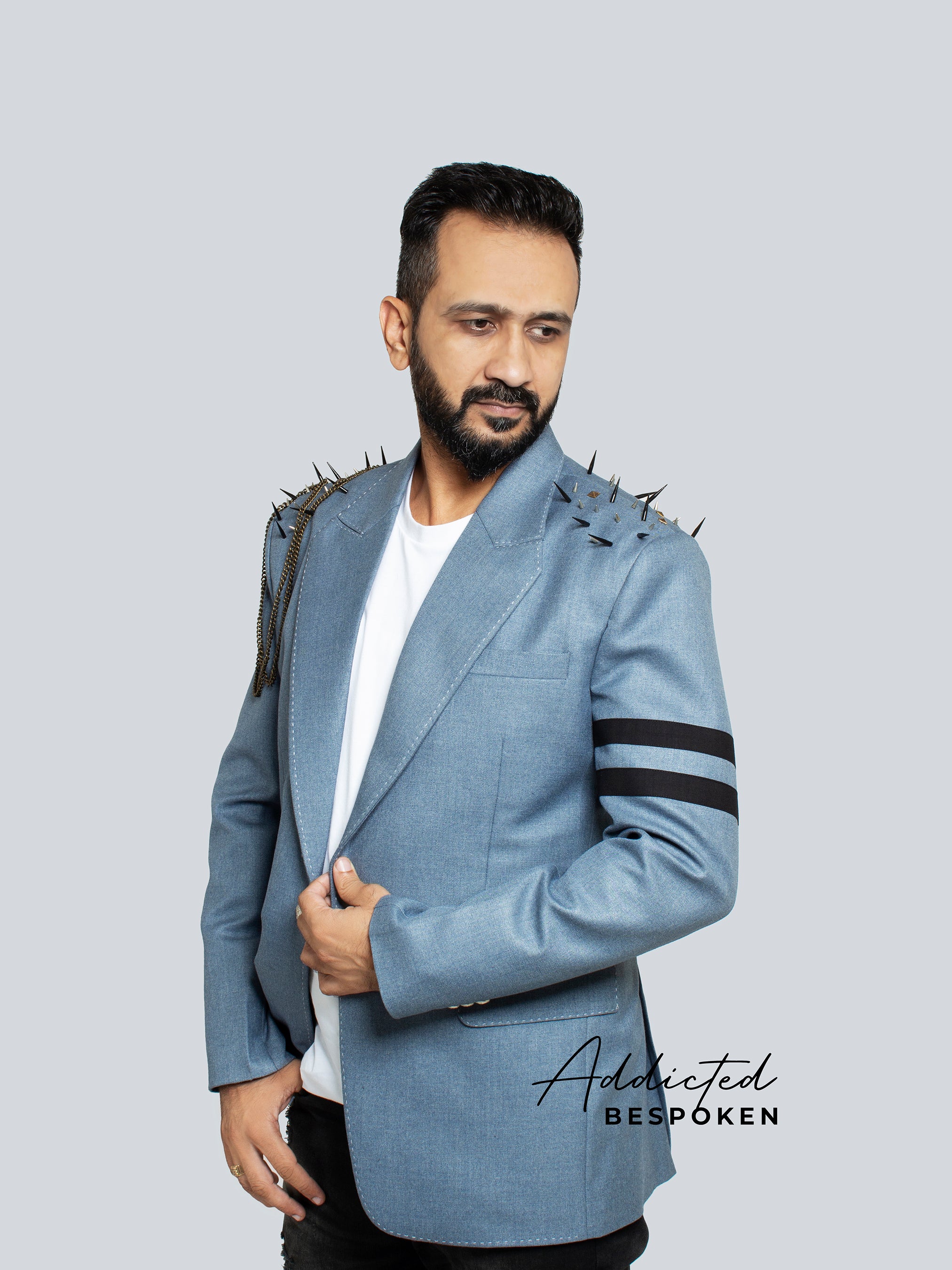 embroidered blazer