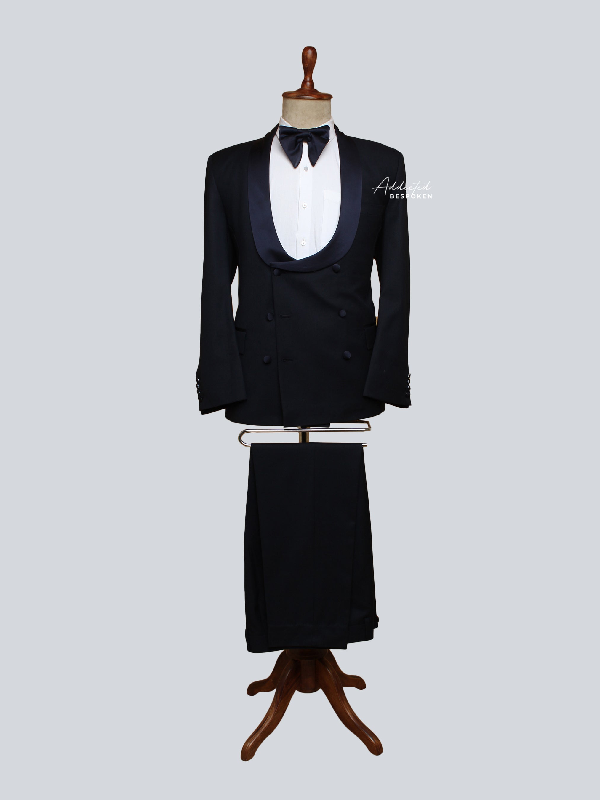 Shawl Lapel Tuxedo Double-Breasted Suit Addicted Bespoken
