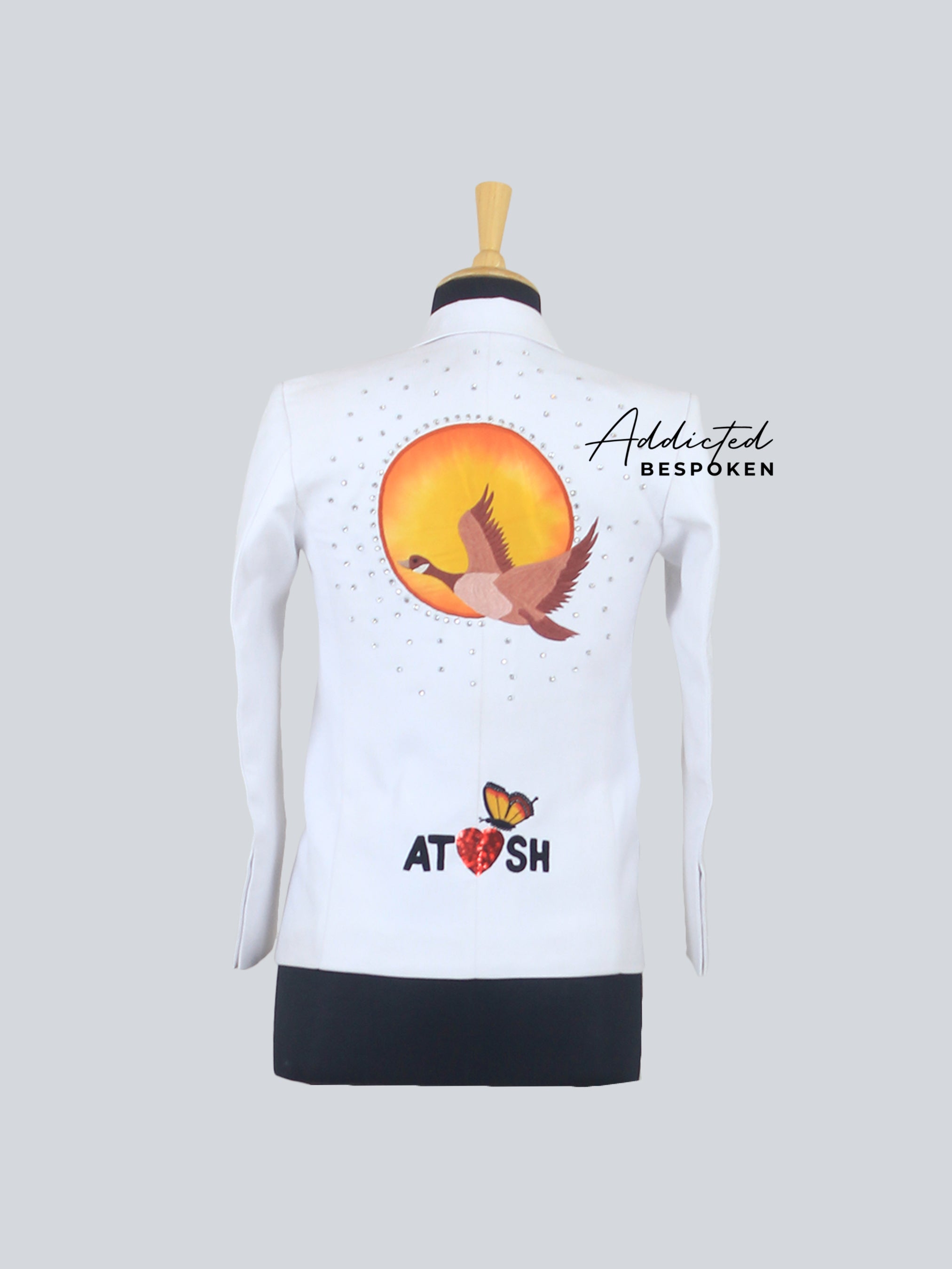 Sunrise Bird Embellished Suit Addicted Bespoken
