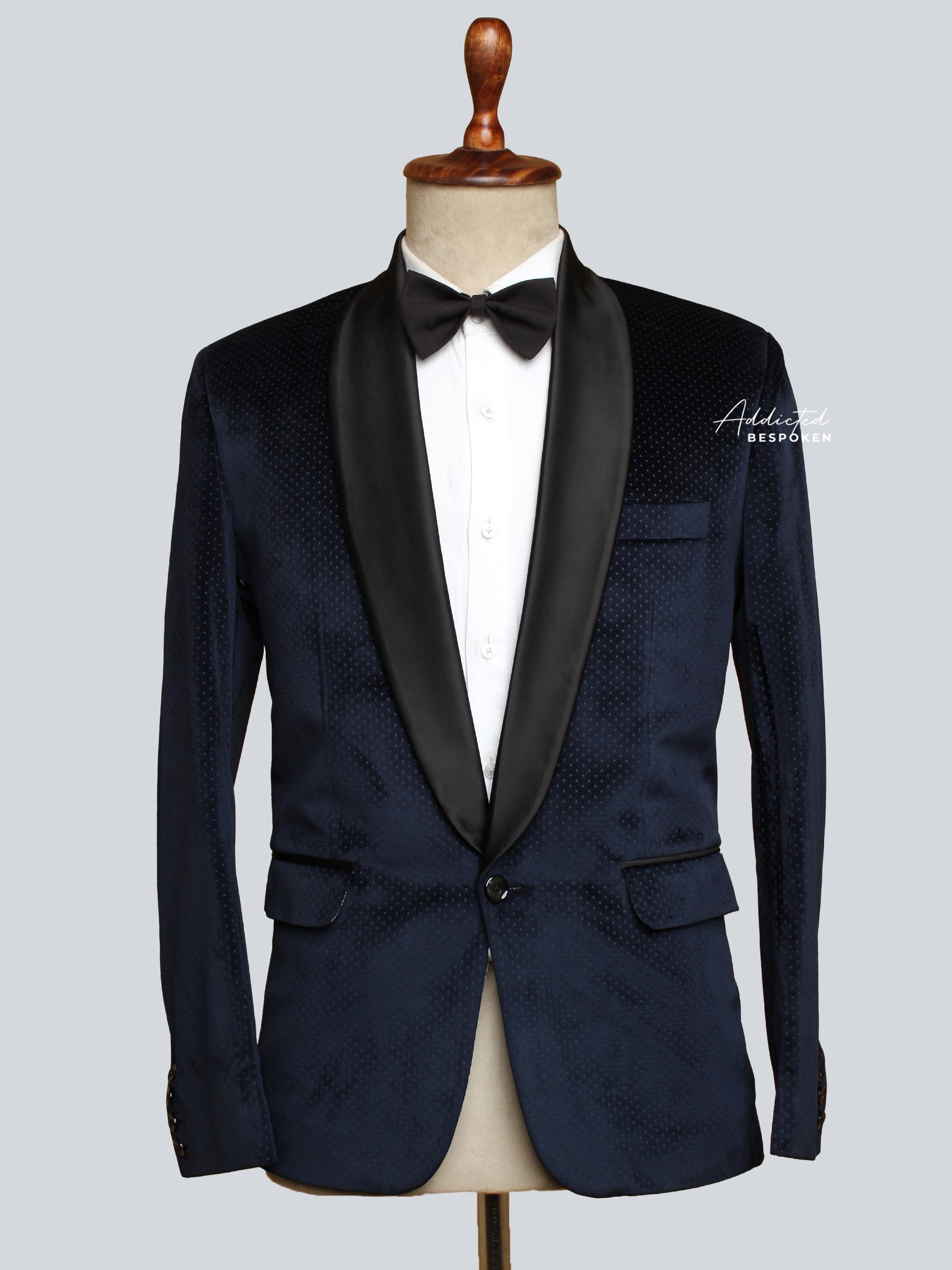 Bold Blue Velvet Blazer (CLS) Addicted Bespoken