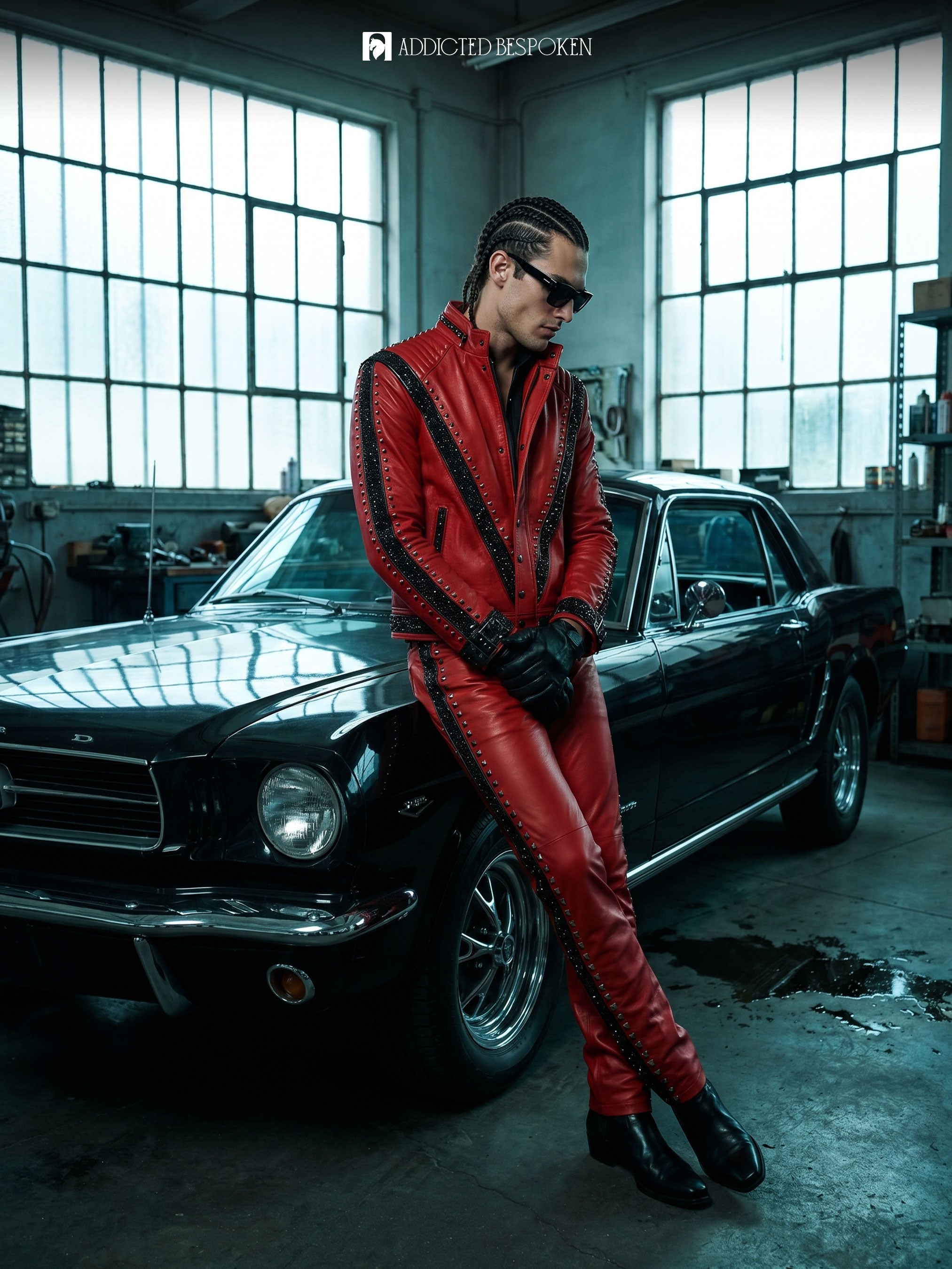 Thriller Studded Leather Suit Addicted Bespoken