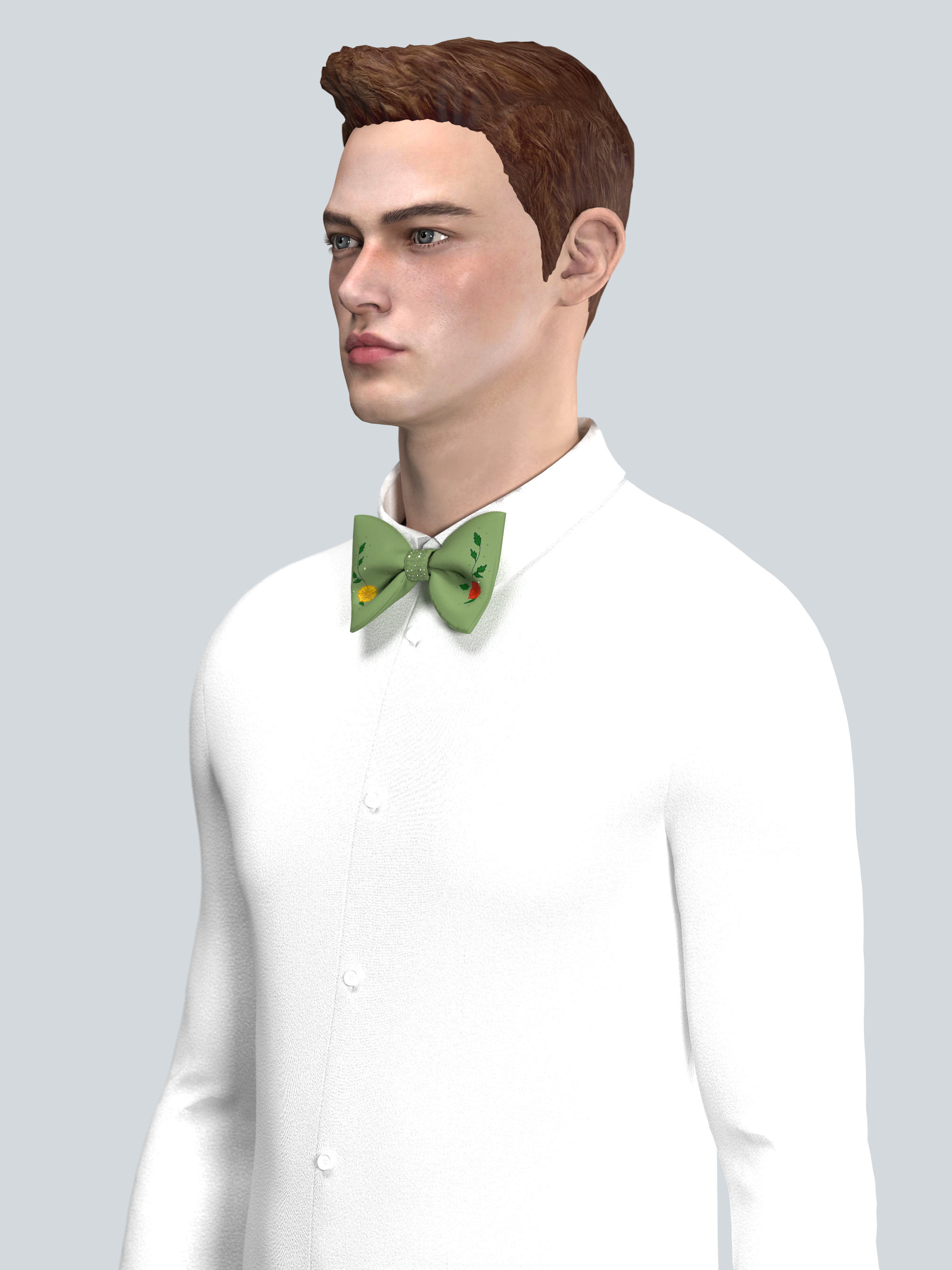 Verdant Blooms Bow Tie