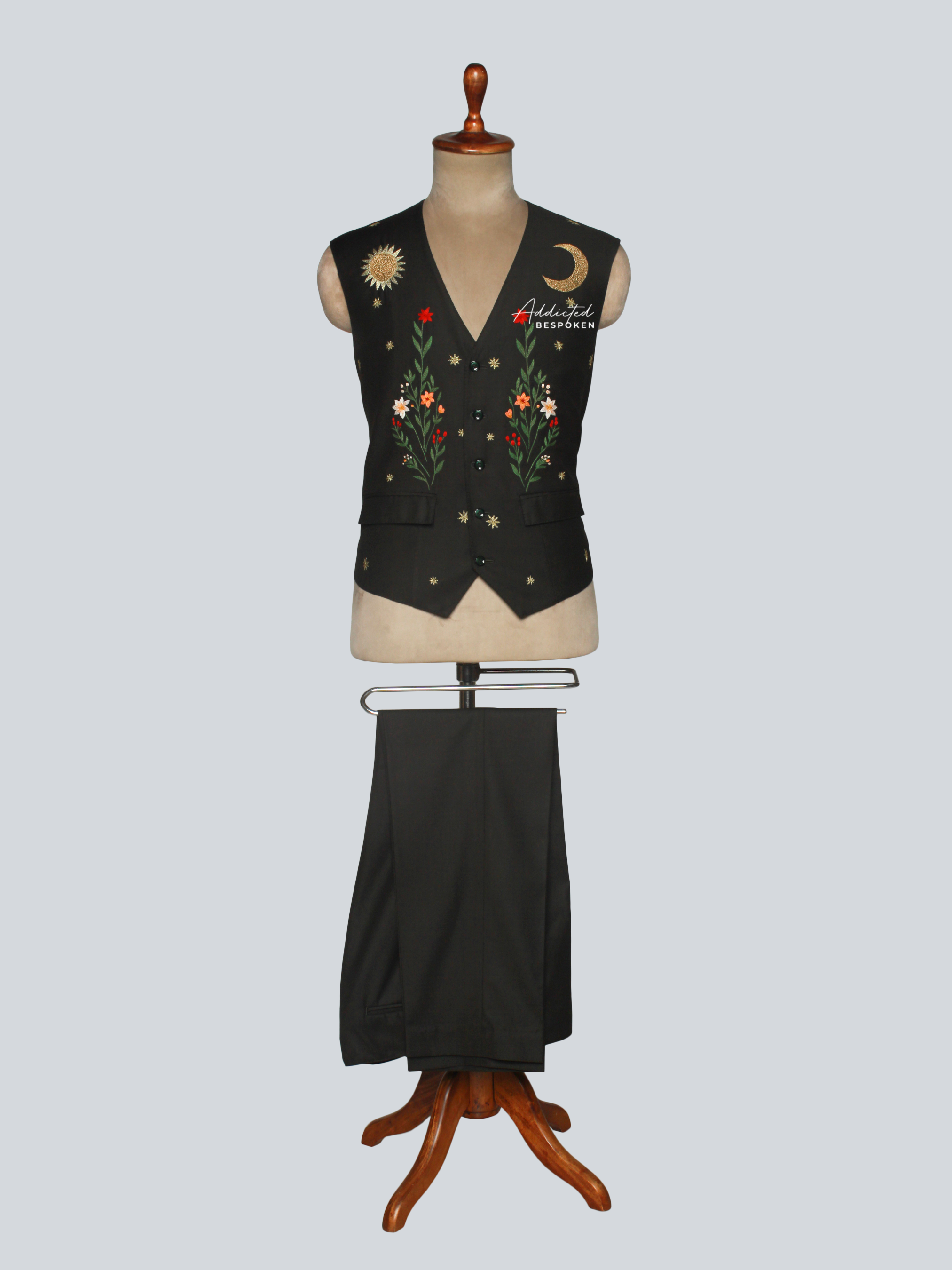 The Twilight Bloom Vest Set