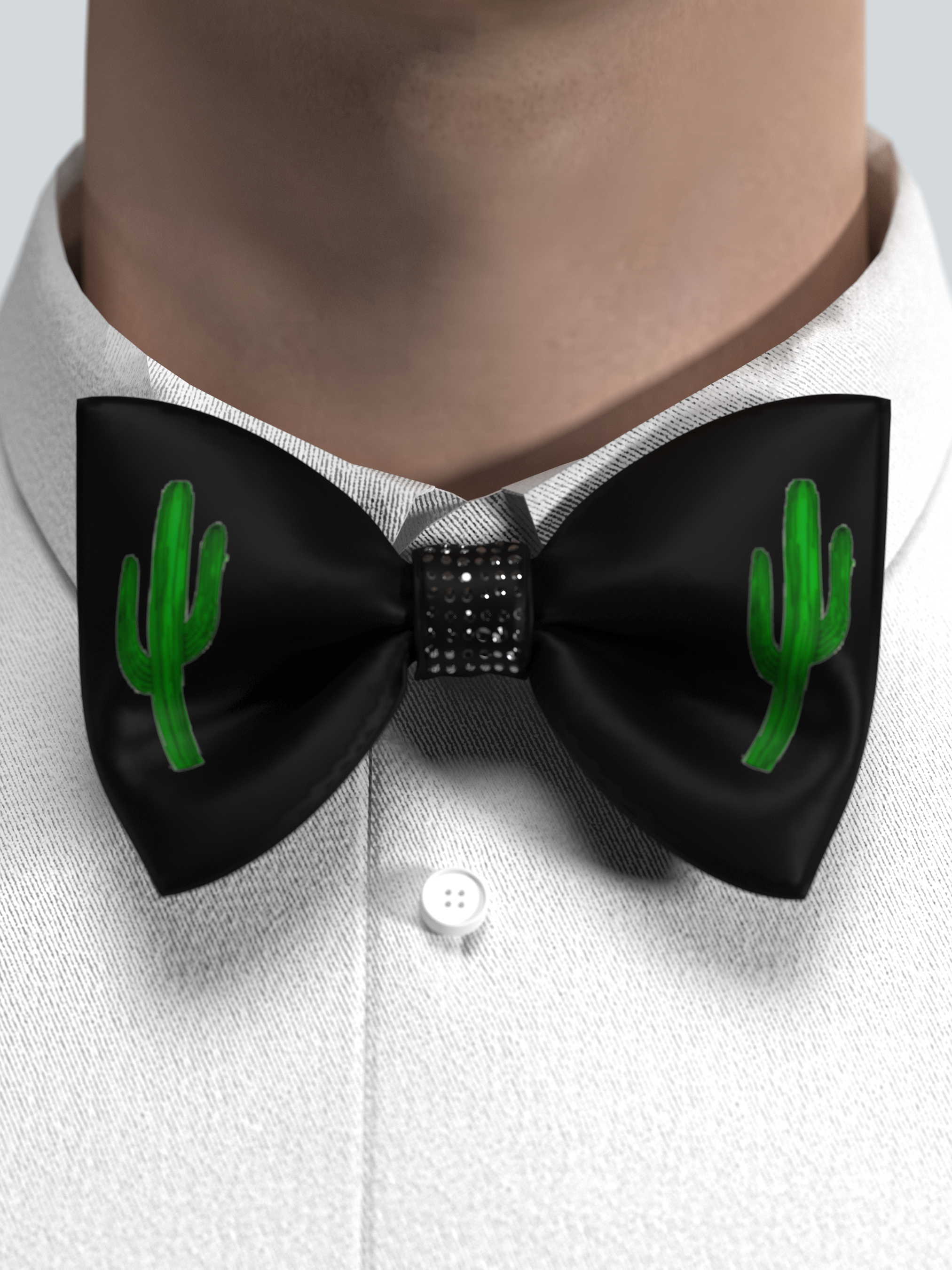Cactus bow tie