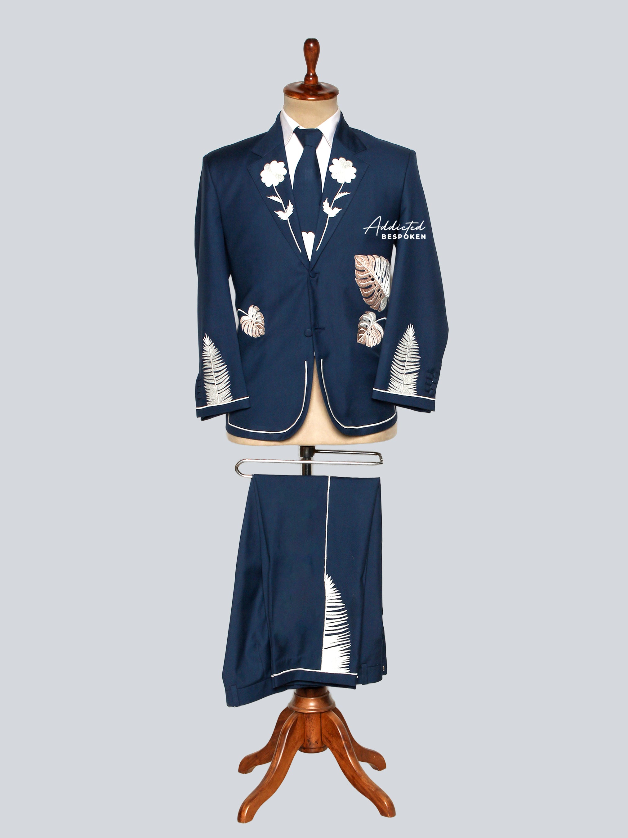 Men's Teal Blue Suit Addicted Bespoken