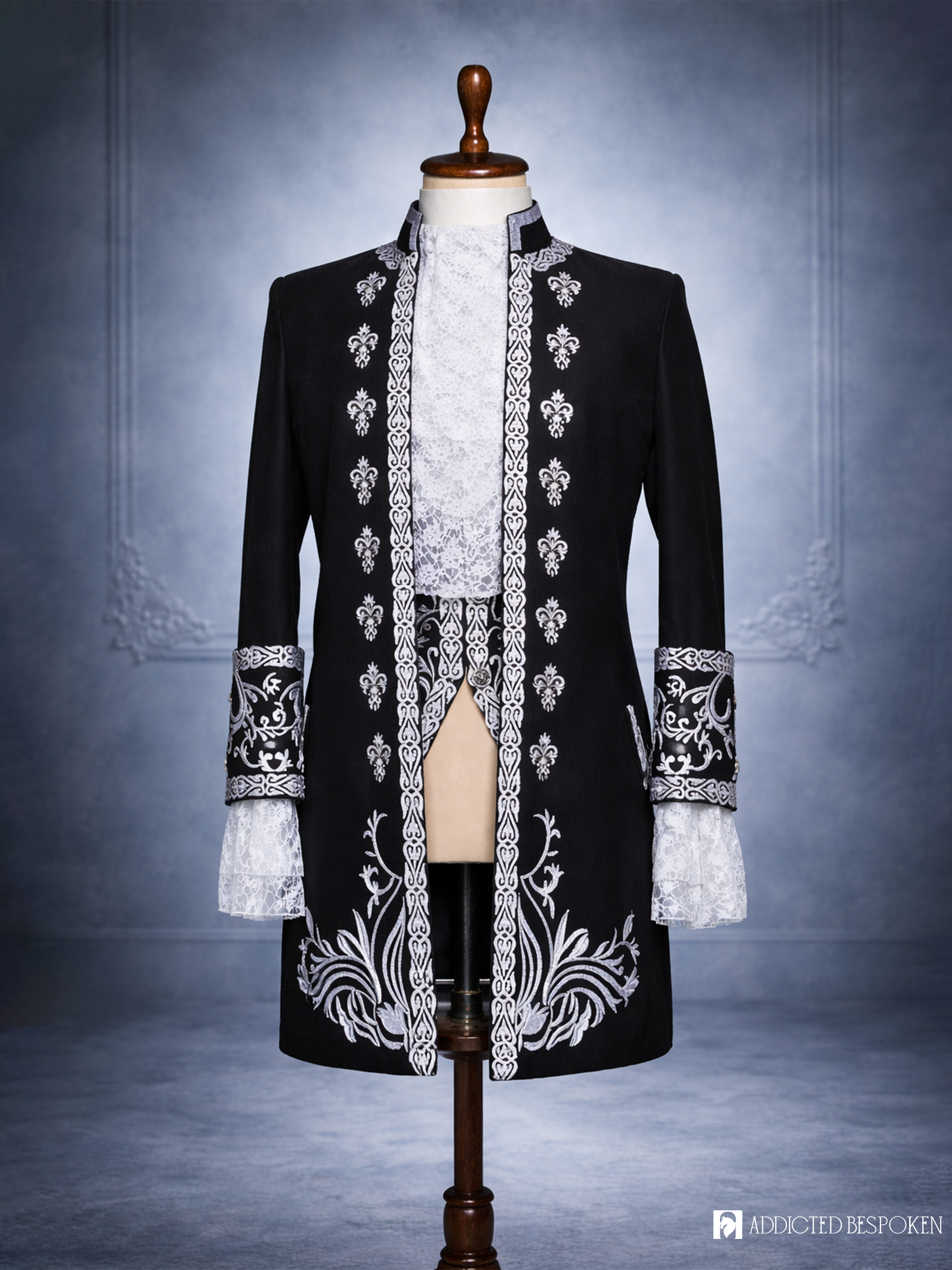 Midnight Rococo Embroidered Suit Addicted Bespoken