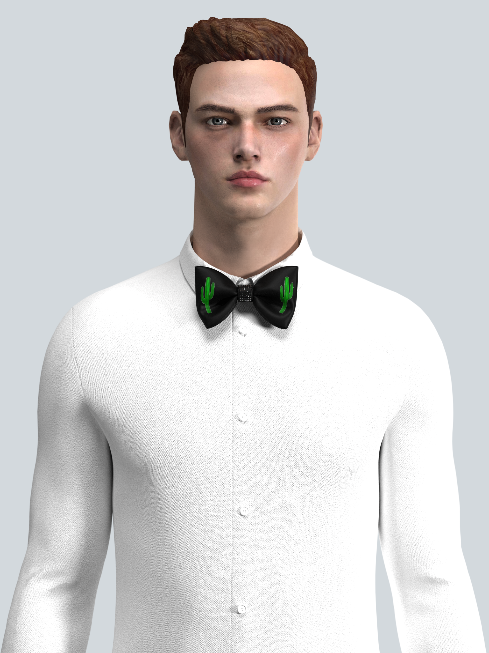 Cactus bow tie