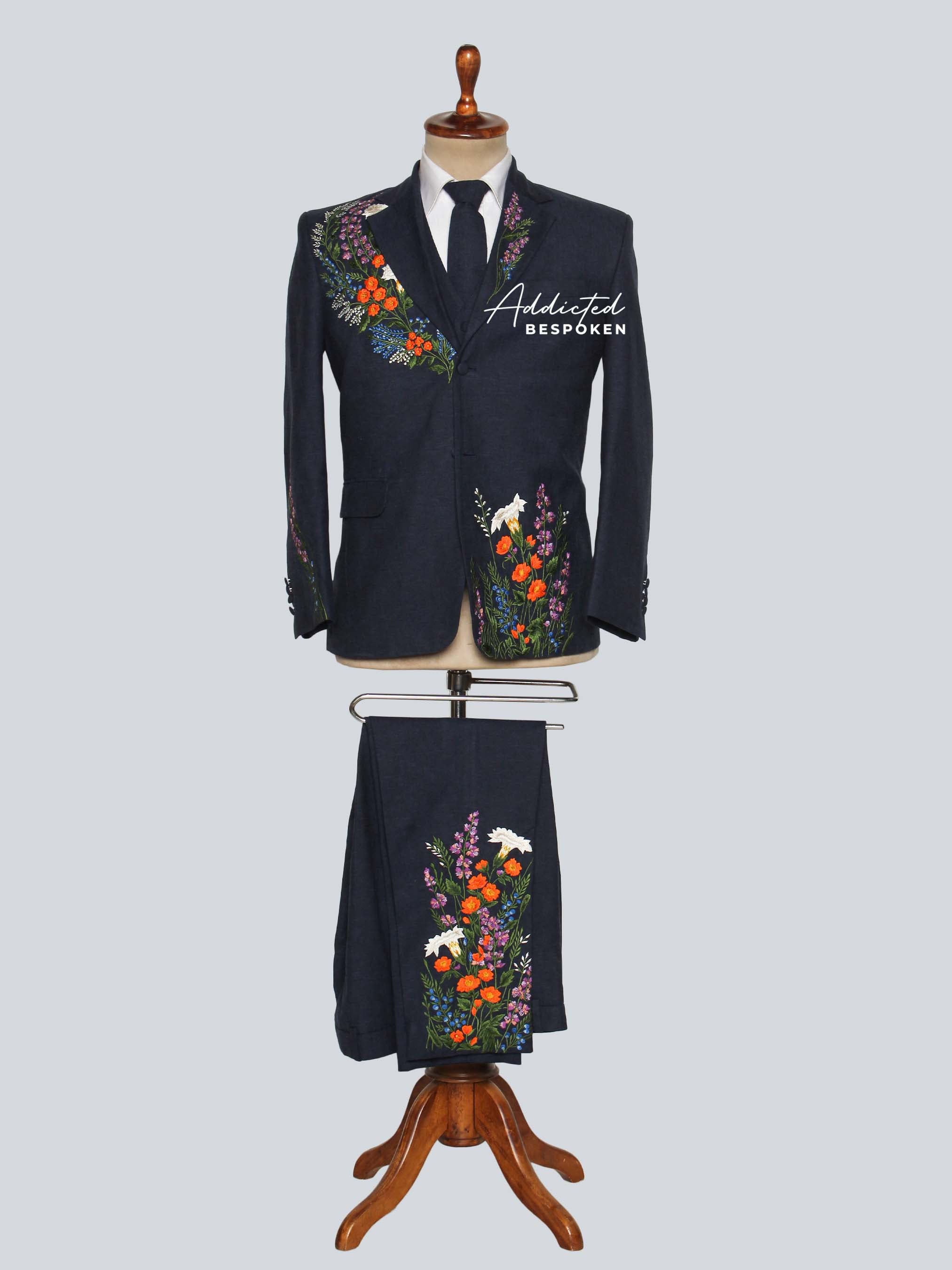 Wildflower Embroidered Suit Addicted Bespoken