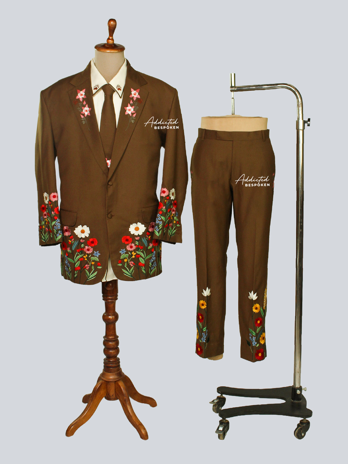 Brown suit for men