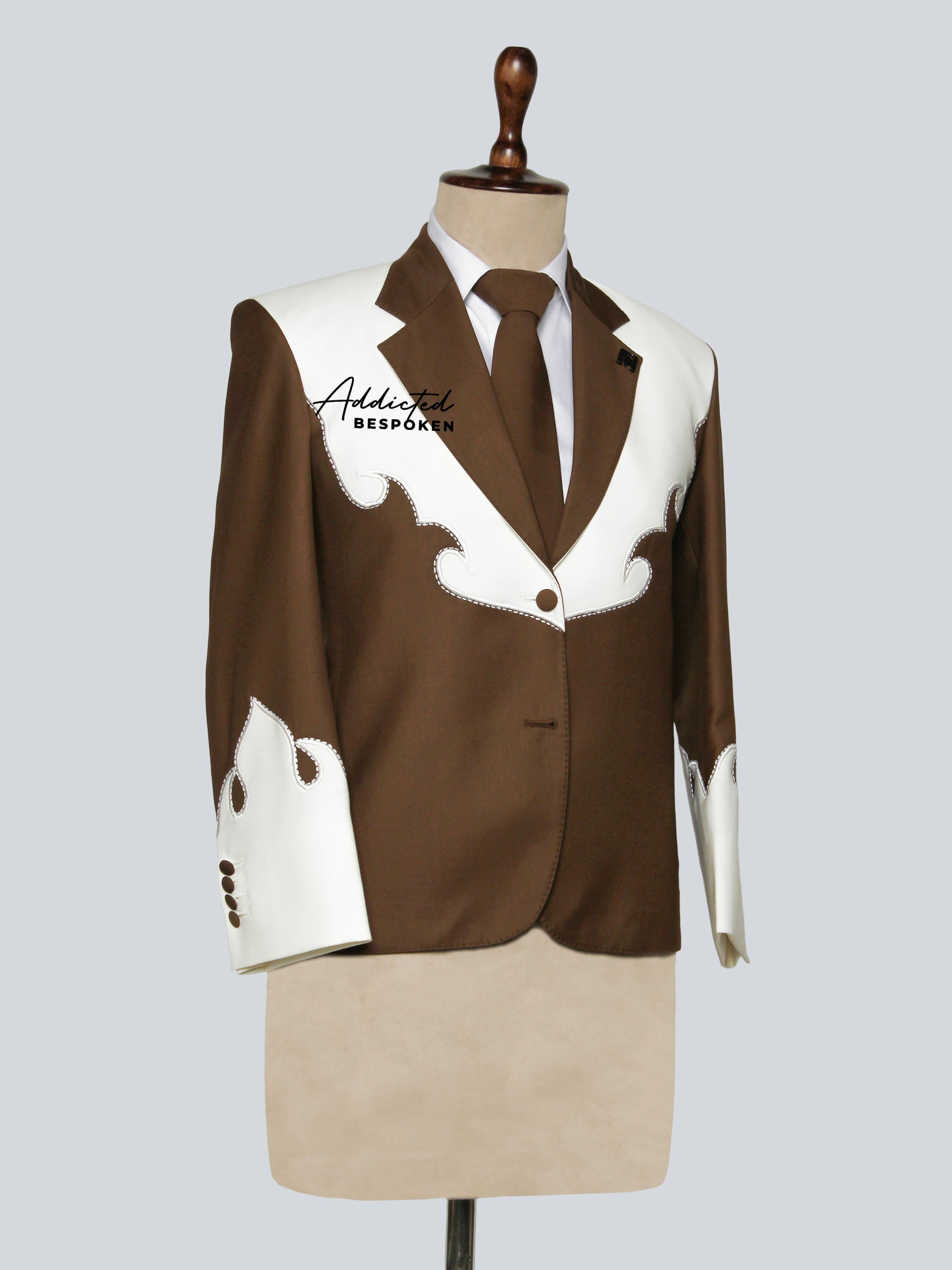 Crest Statement Suit Addicted Bespoken