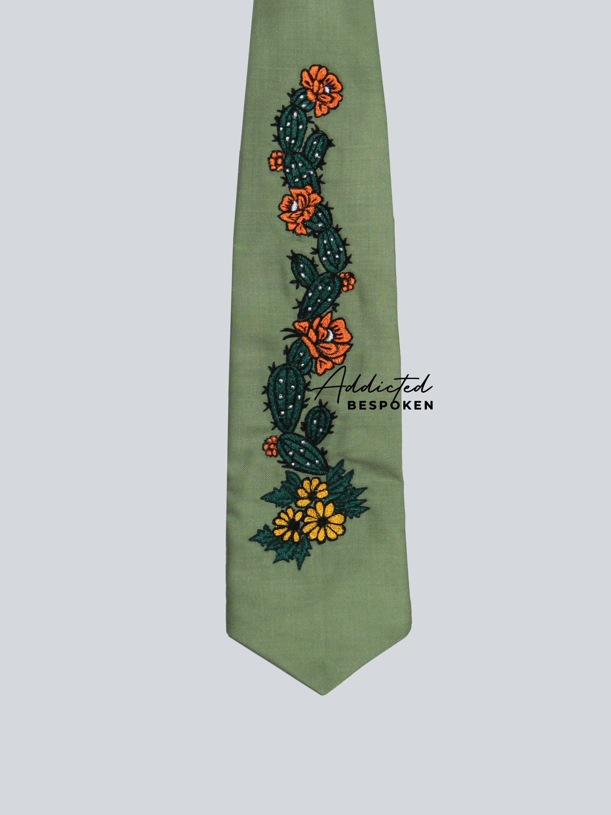 Tropical Embroidery Tailored Suit Addicted Bespoken