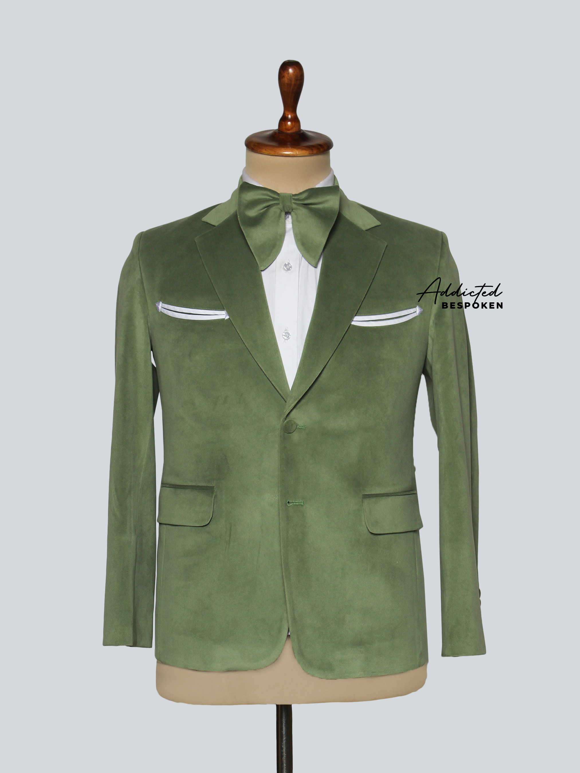 Retro Green Wedding Suit