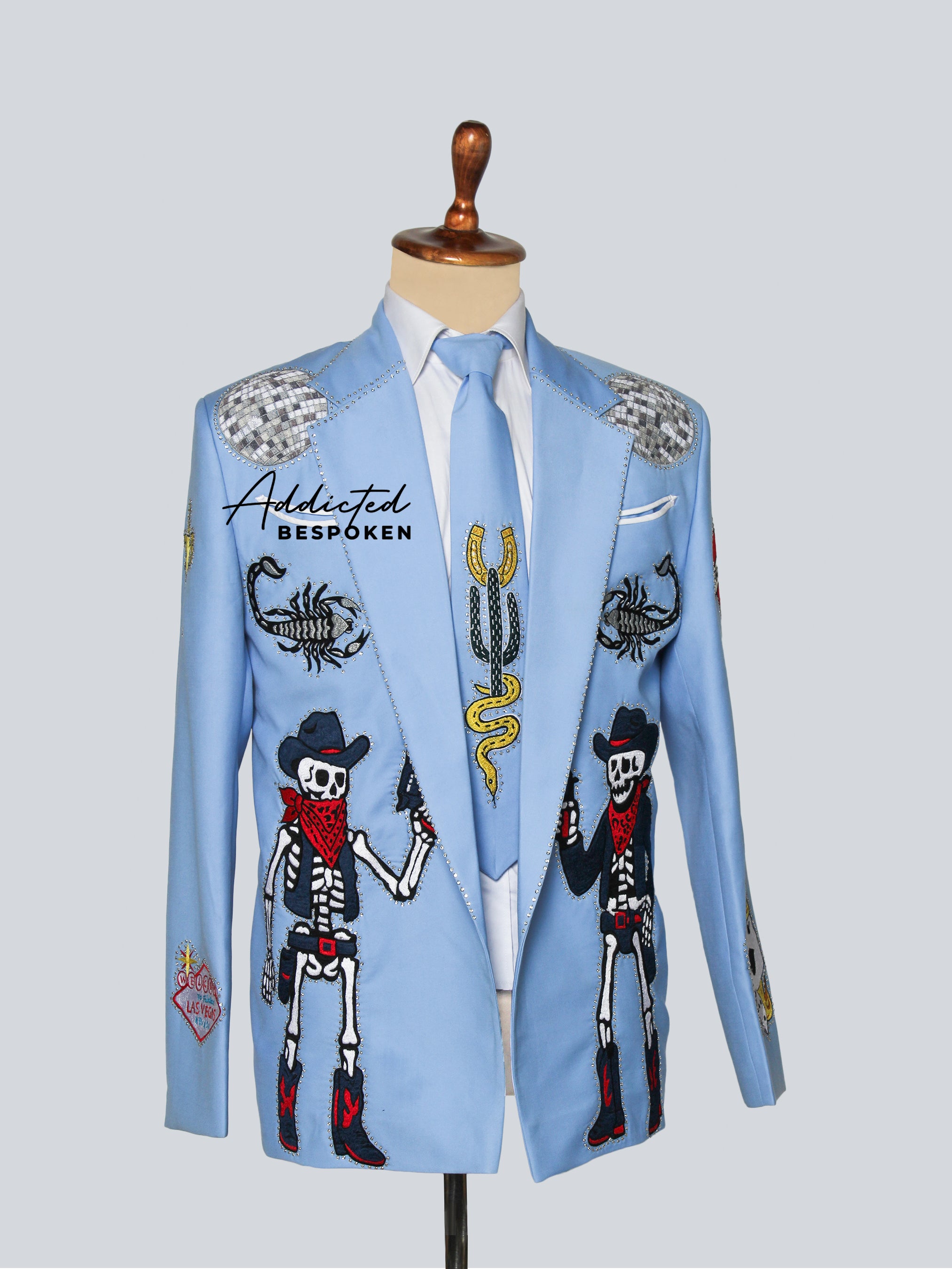 Skyfall Embroidered Couture Suit Addicted Bespoken