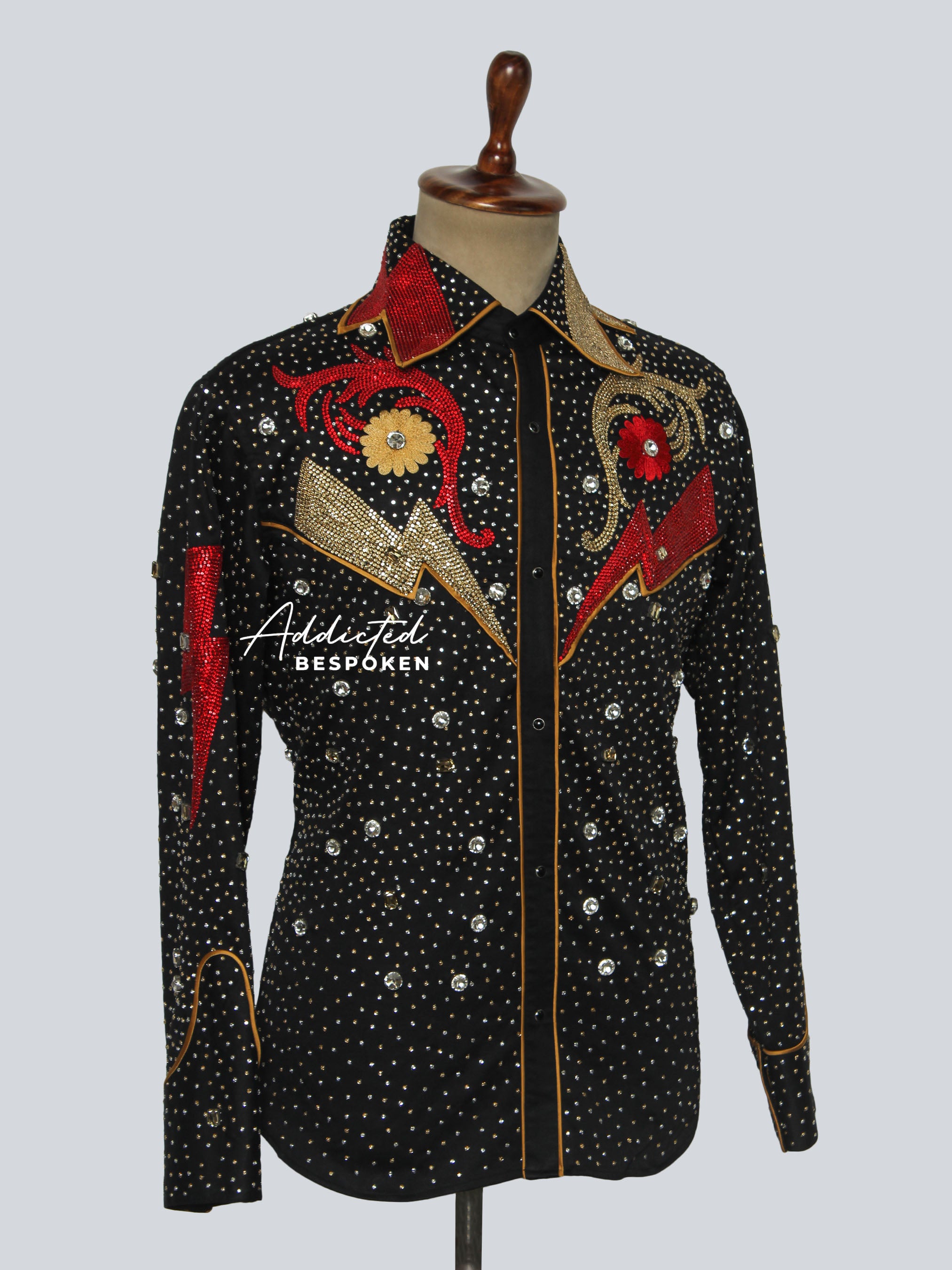 Cosmic Bolt Western Shirt Addicted Bespoken