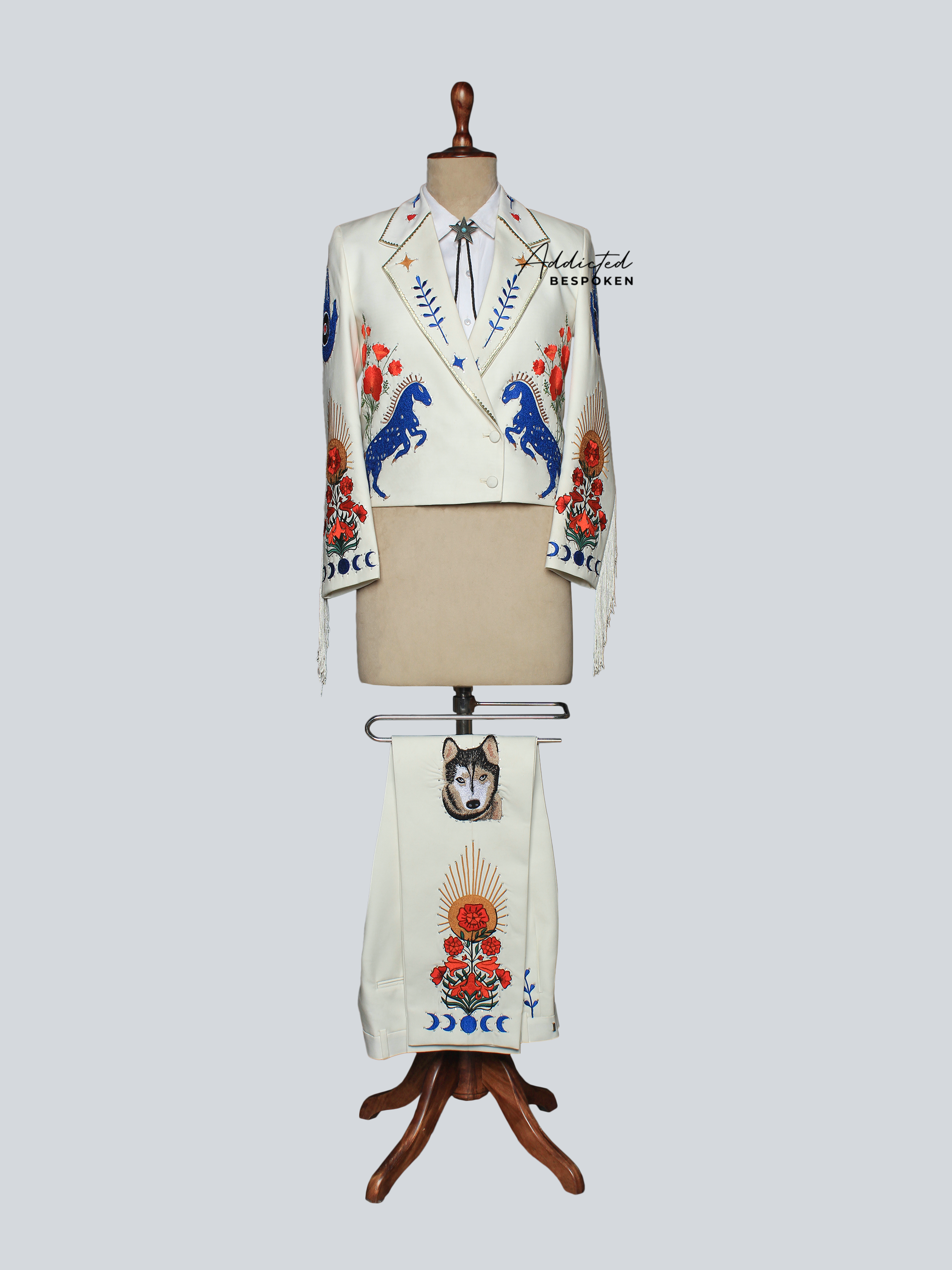 The Celestial Mustang Embroidered Suit