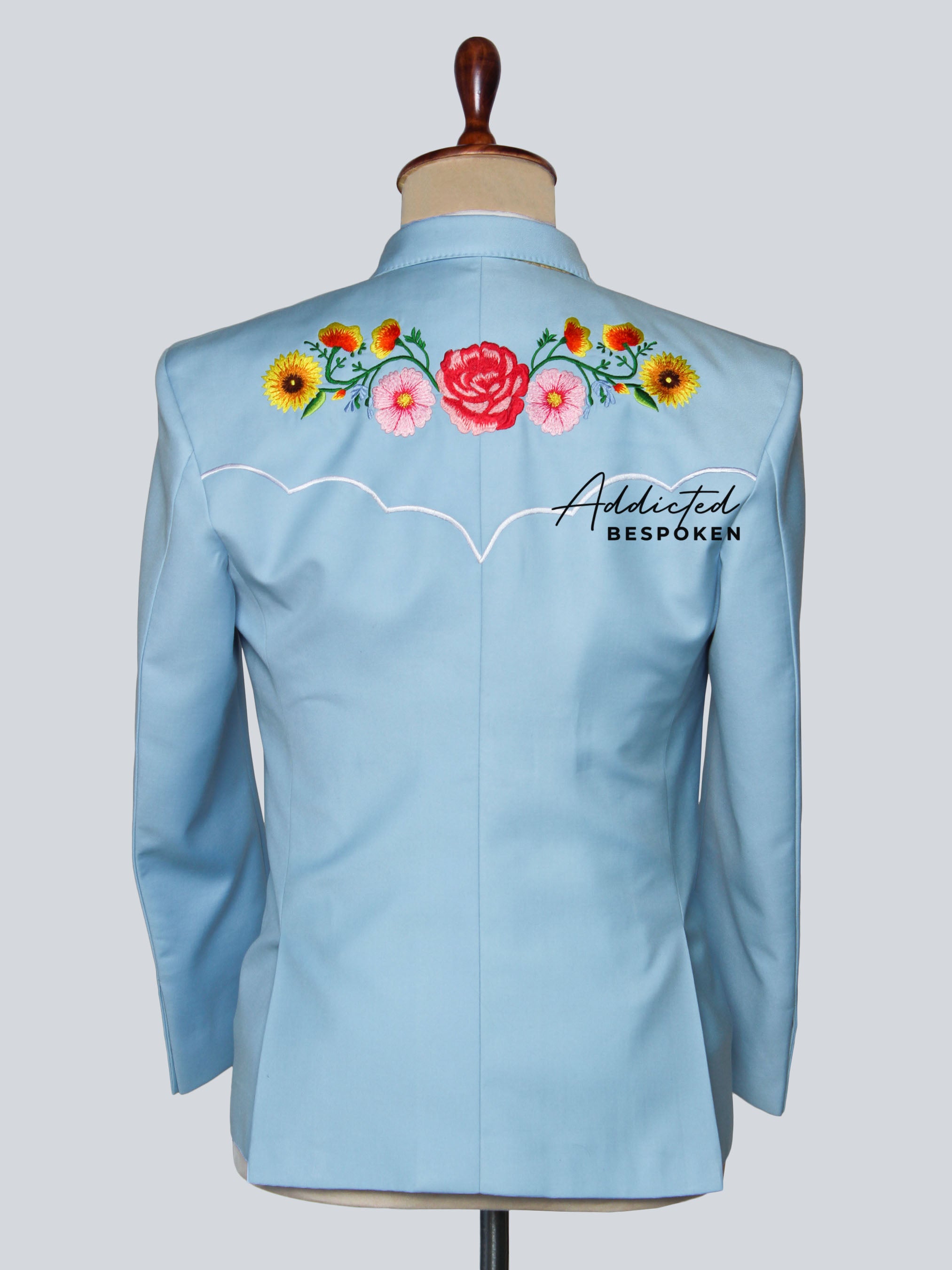 Wildflower Charm Embroidered Suit