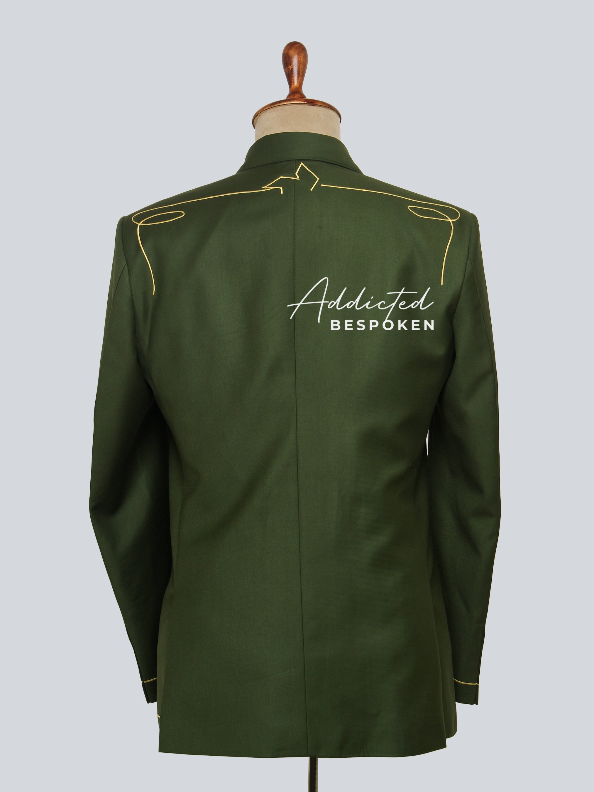 Golden Floral Elegance Suit